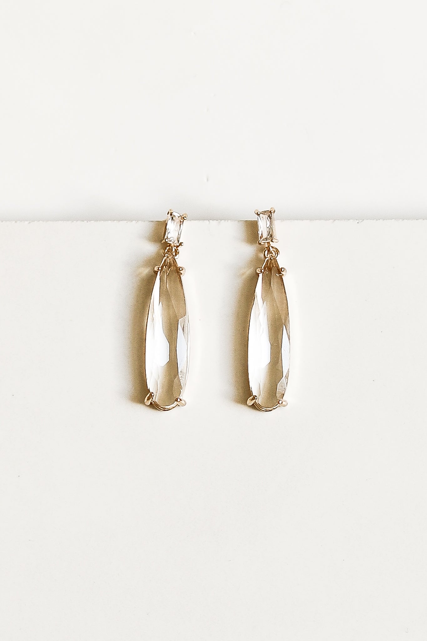 Baguette Dewdrop Earring - Sale