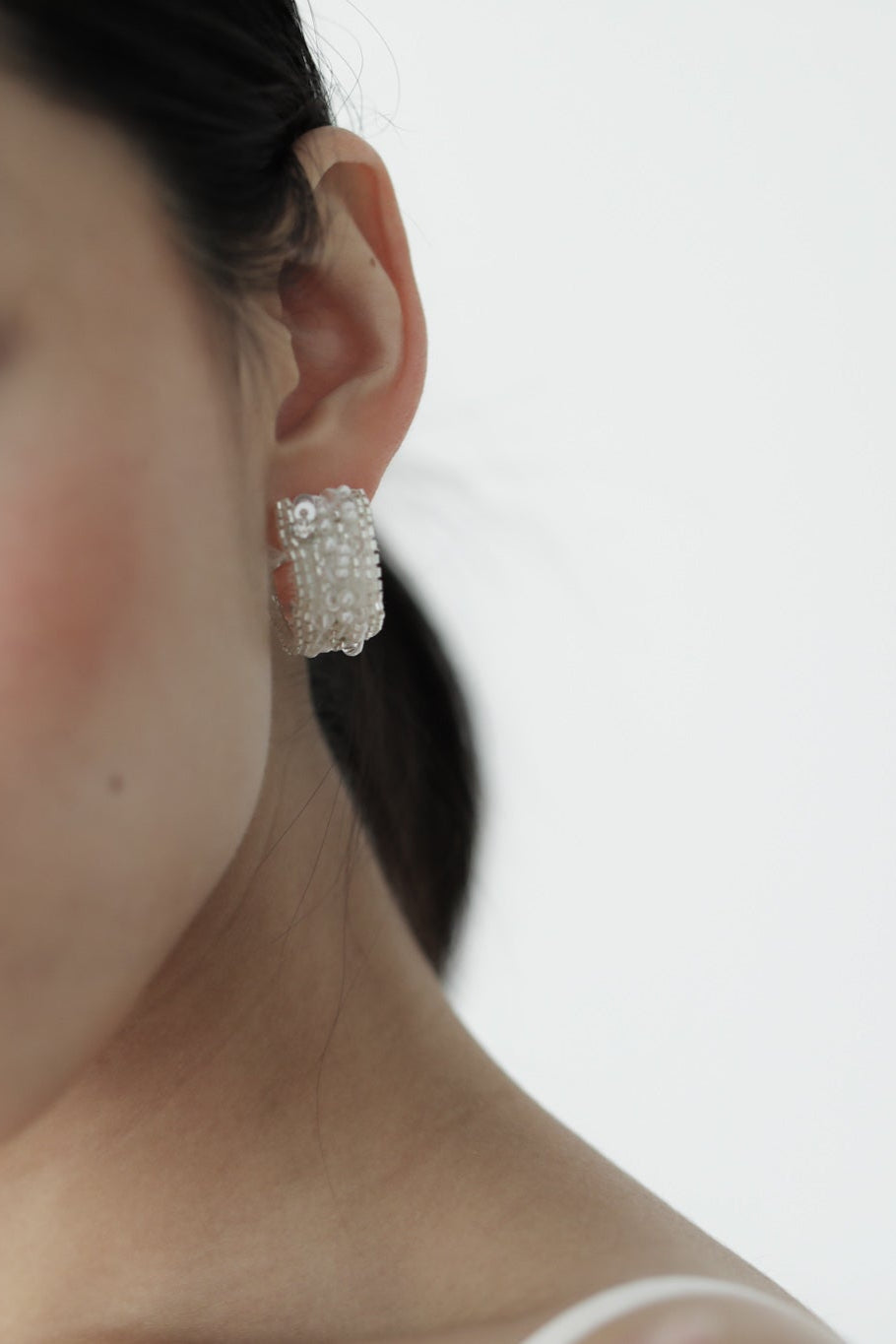 Clara Silver Hoop Earrings - Sale