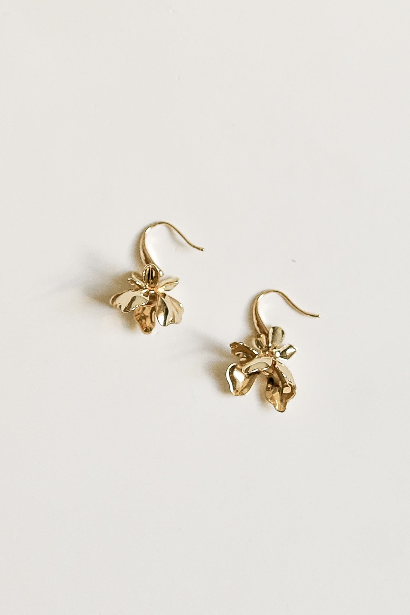 Floral Abstract Drop Earrings - Sale