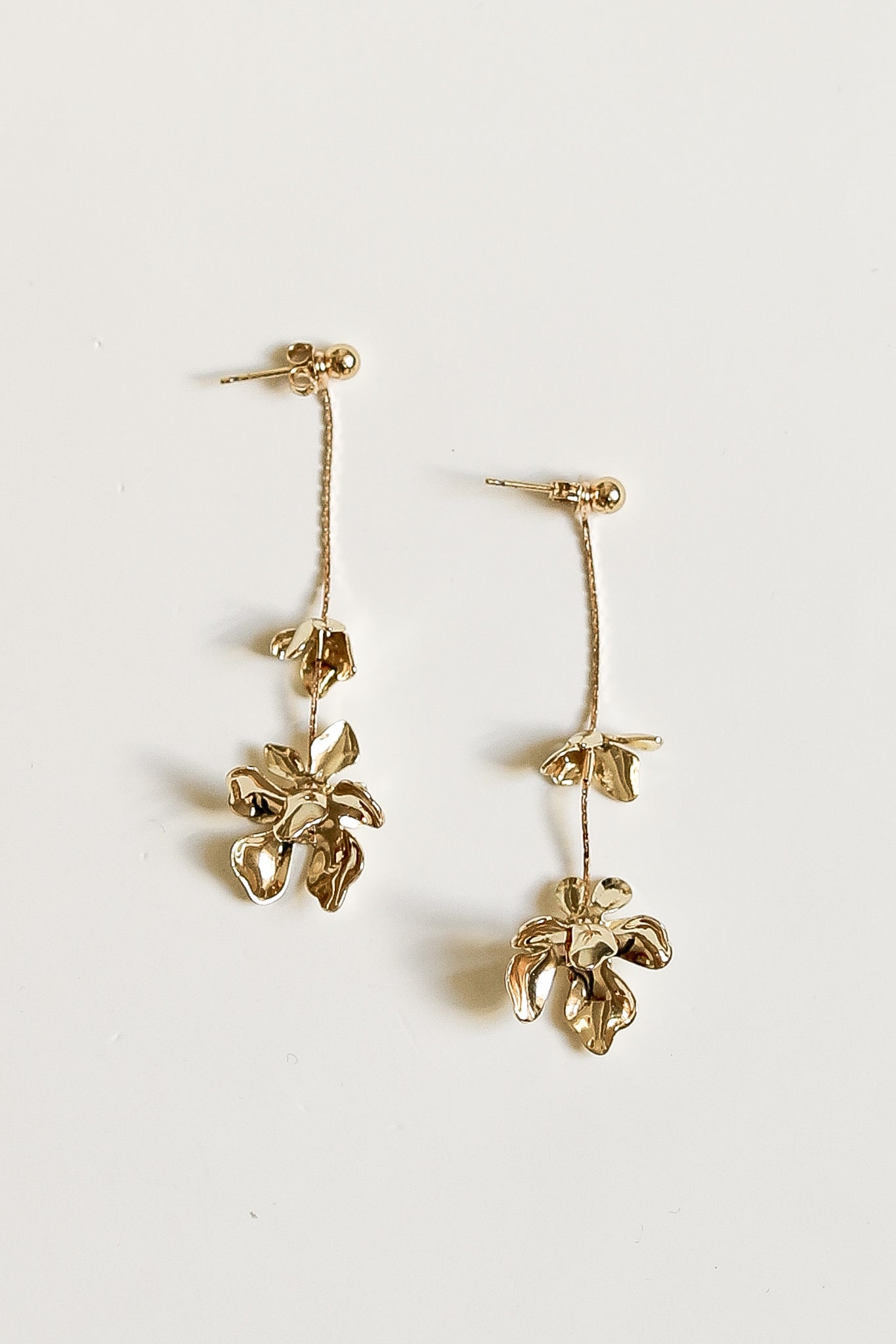 Floral 2:1 Abstract Strand Earrings - Sale
