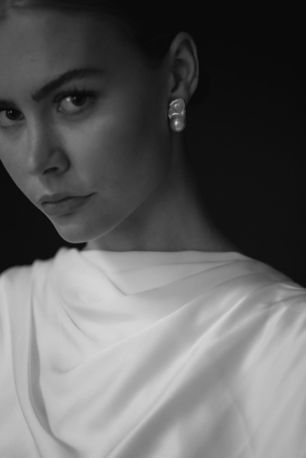 Baroque Freshwater Pearl Stud Earrings - Sale