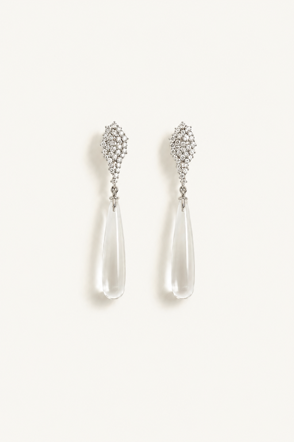 Mystic Pavé Glass Dewdrop Earrings