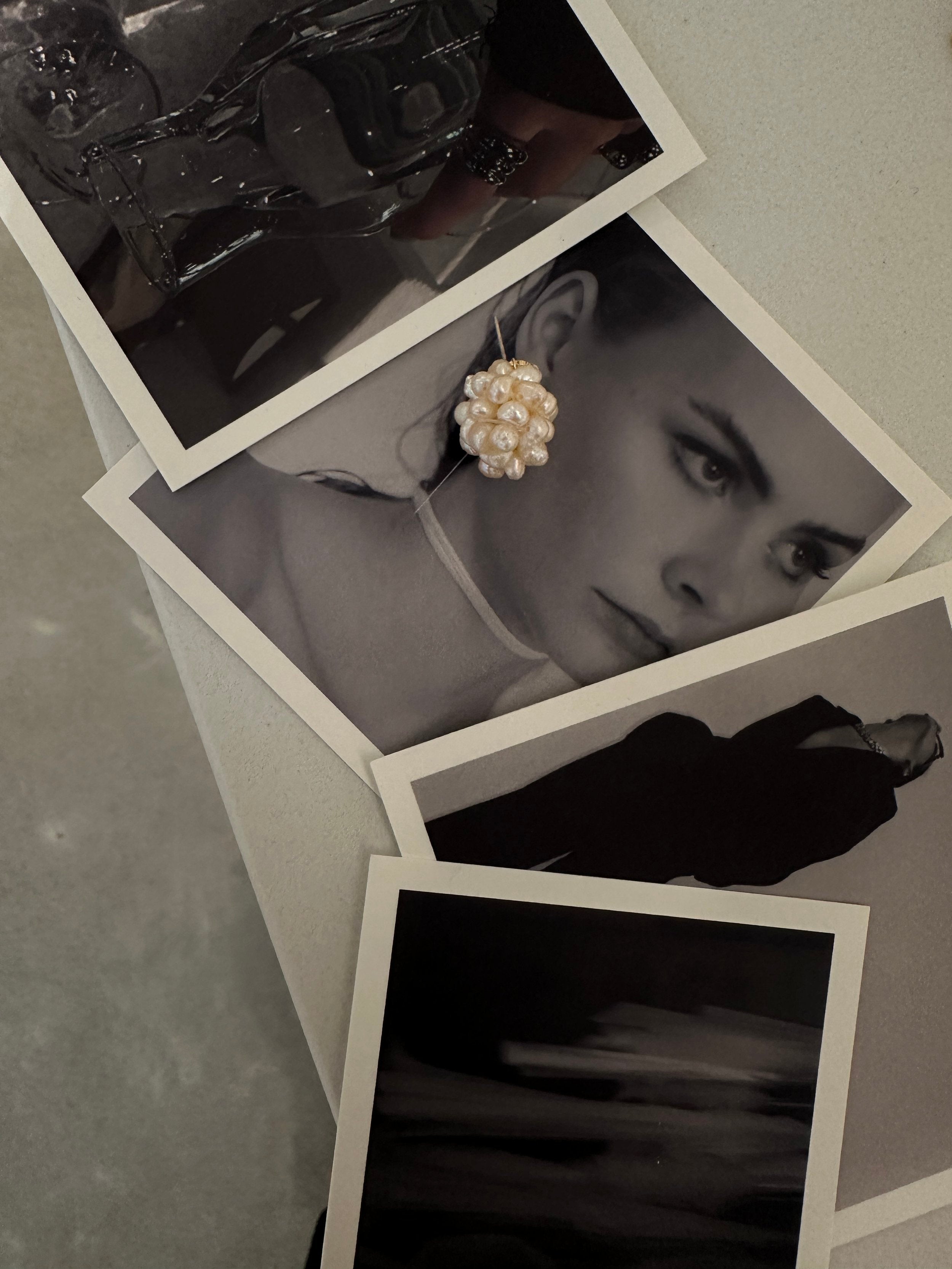 Süßwasserperlen-Cluster-Ohrstecker - Ausverkauf