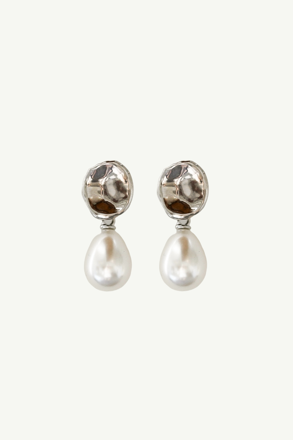 Sculptural Mini Pearl Drop Earrings - Sale