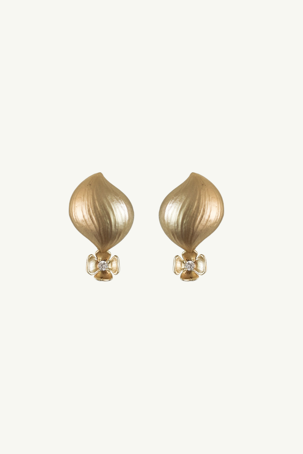 Floral Orb Drop Earrings - Sale