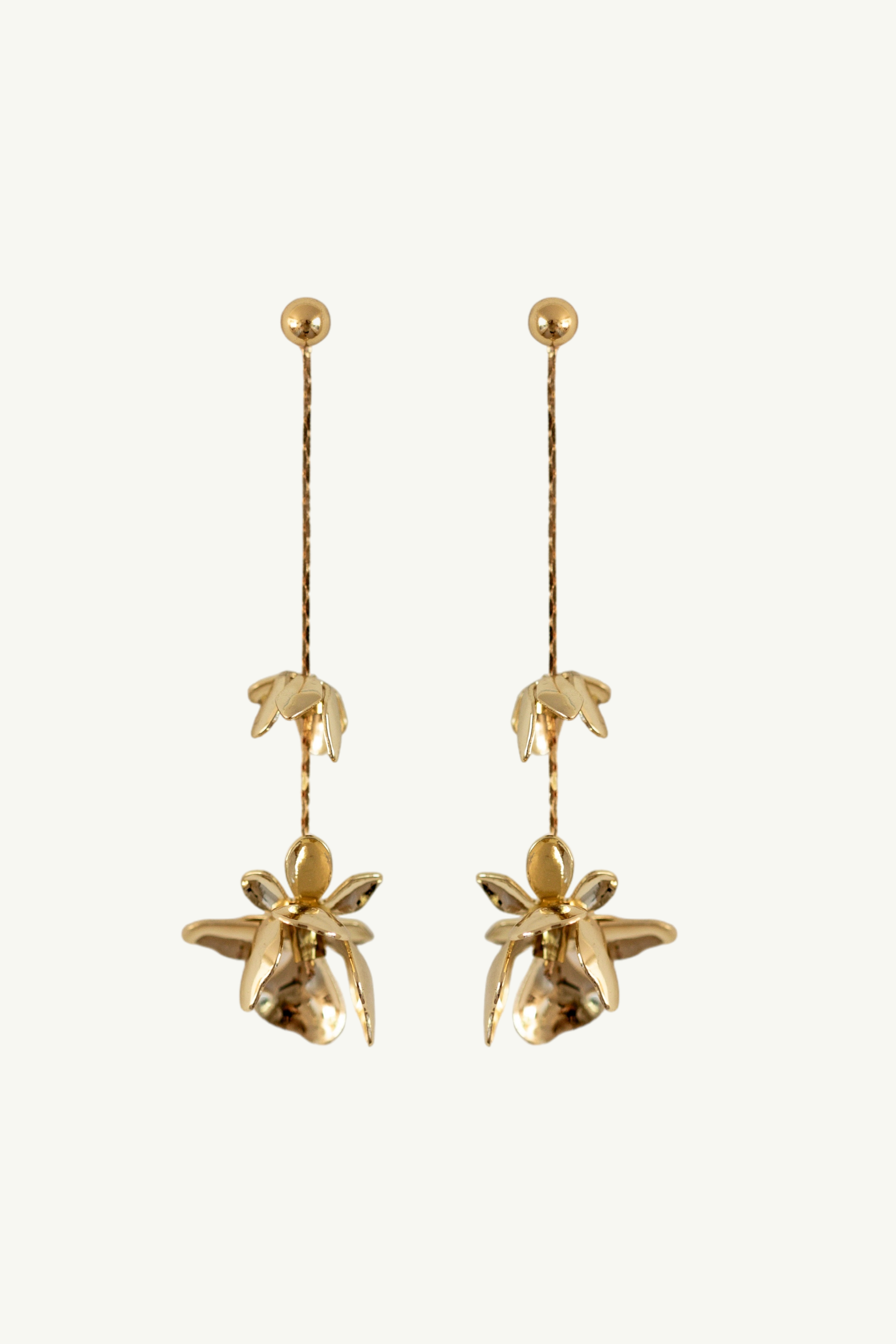 Floral 2:1 Abstract Strand Earrings - Sale