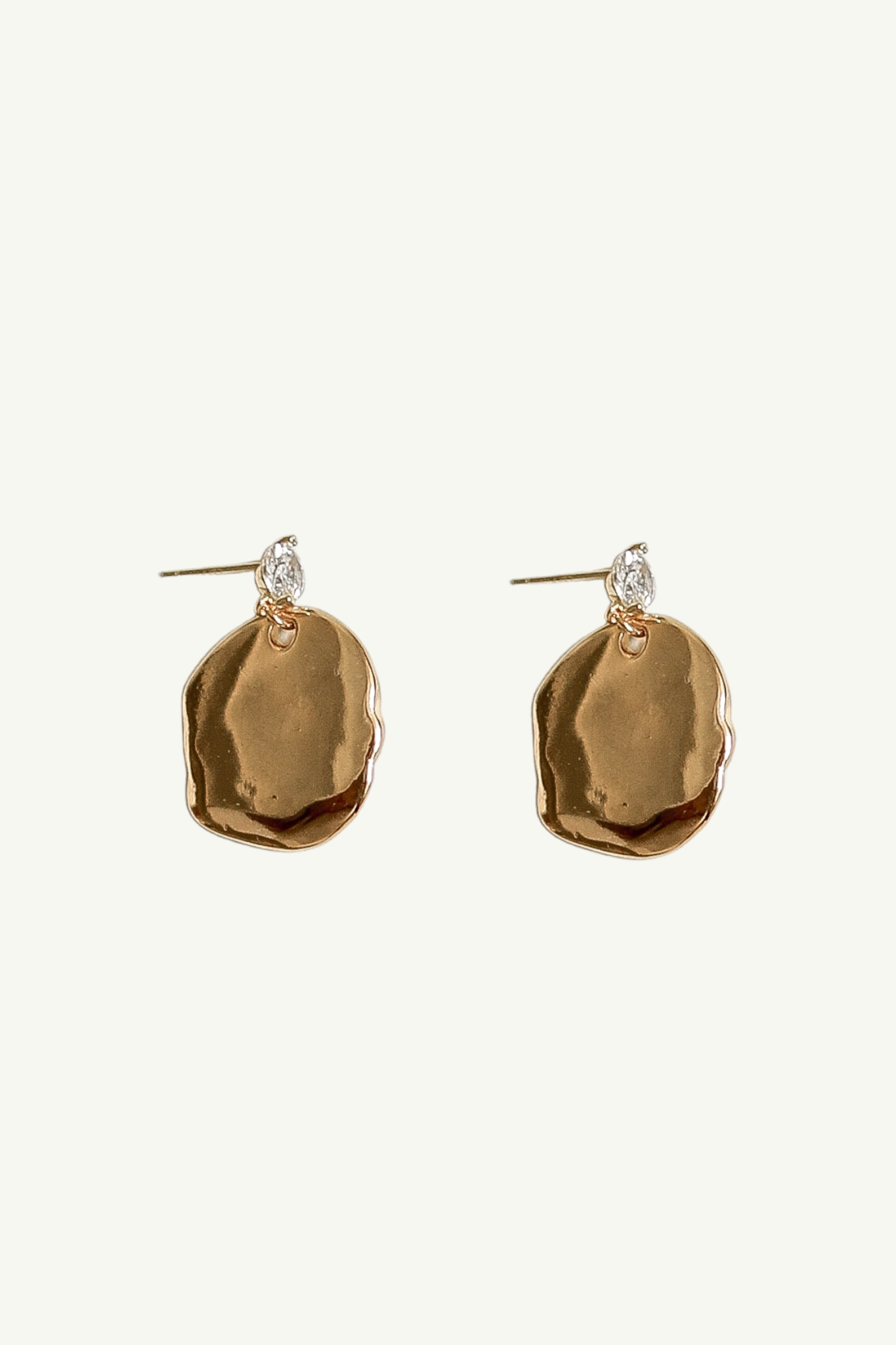 Sculptural Glimmer Drop Earrings - Sale