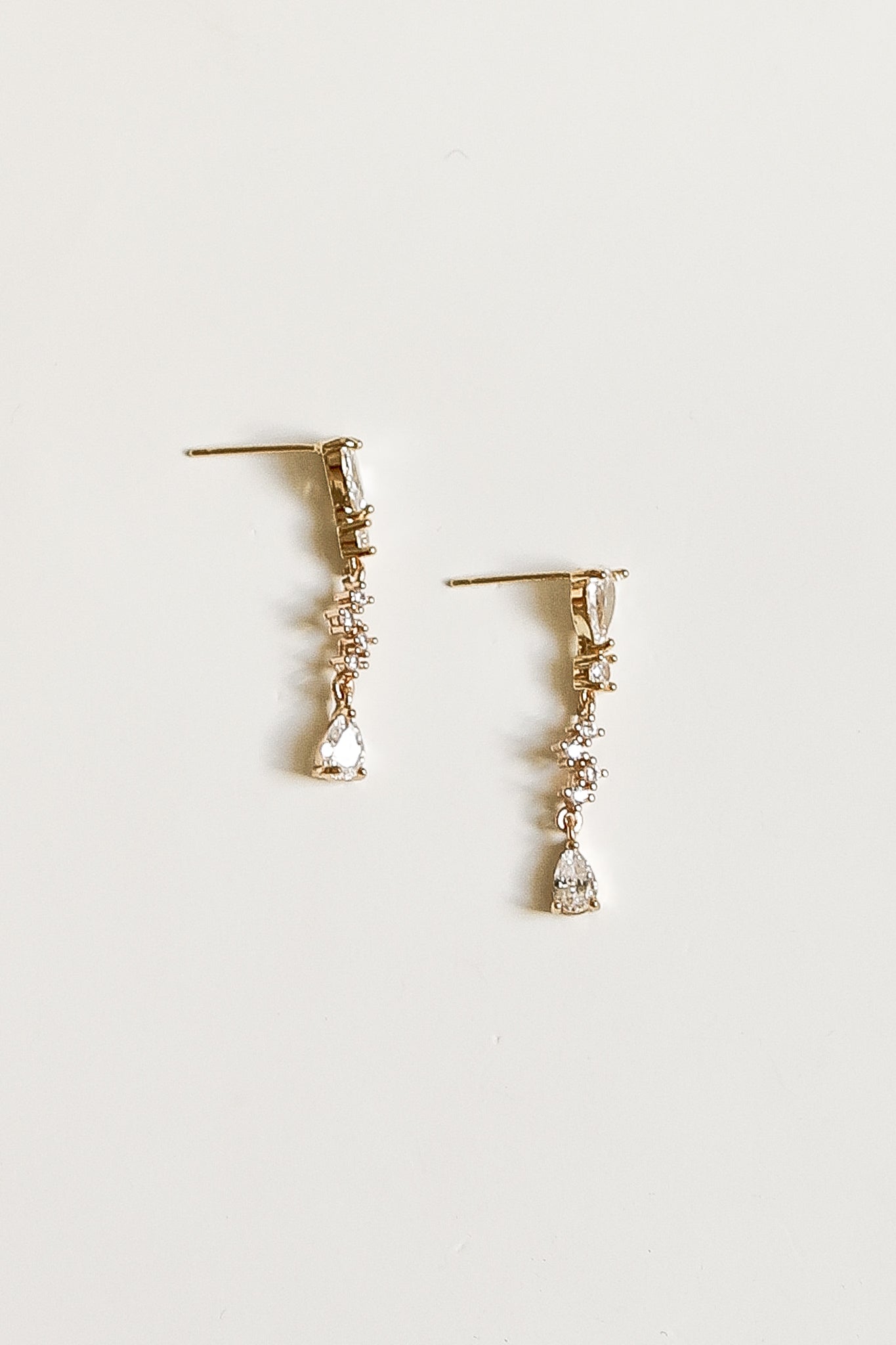 Rhinestone Cluster Drop Earrings - Sale