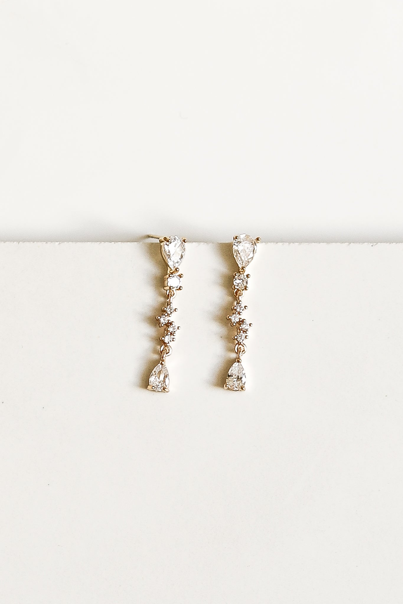 Rhinestone Cluster Drop Earrings - Sale