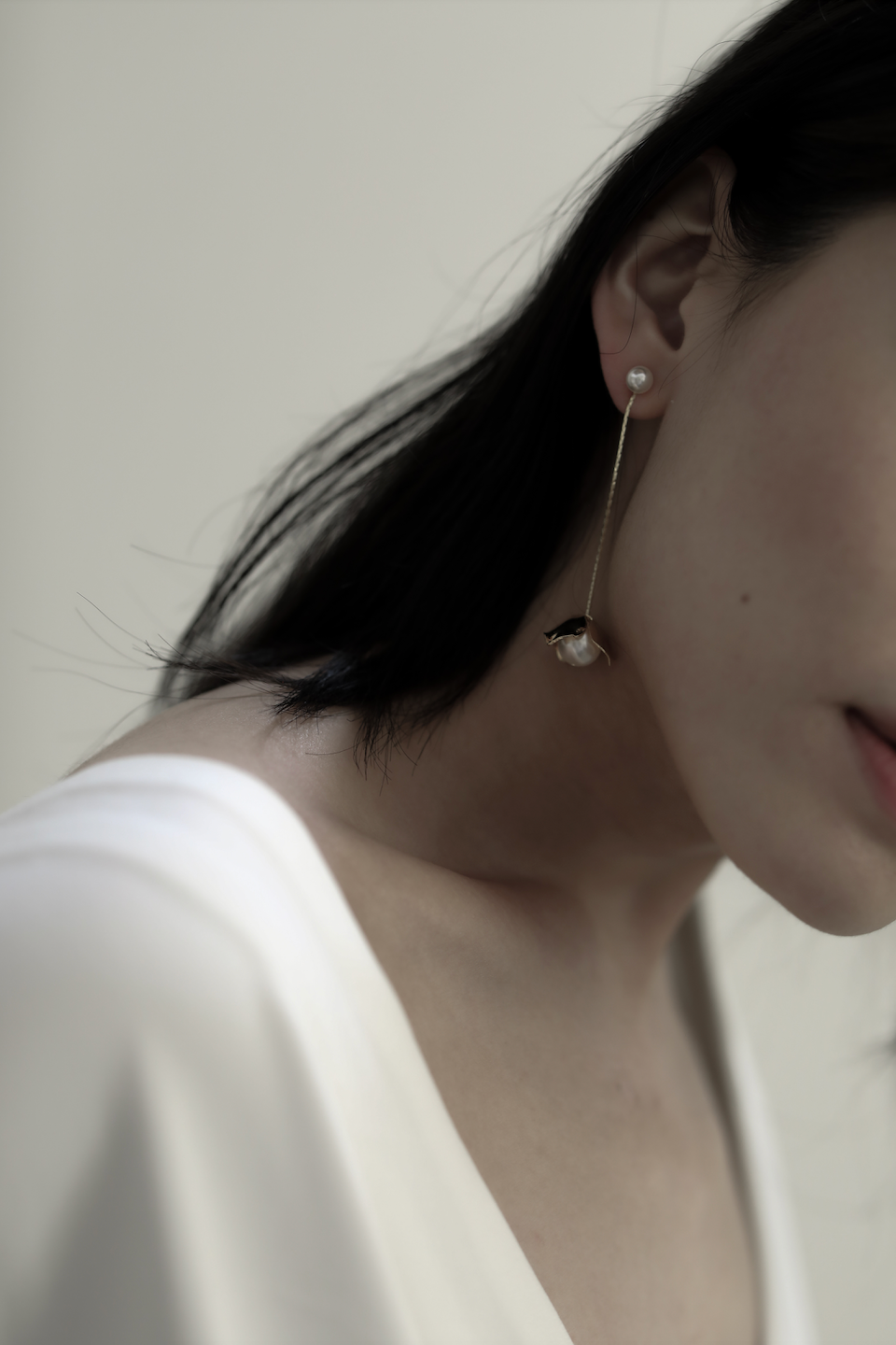 2:1 Rosali Pearl Strand Earring - Sale