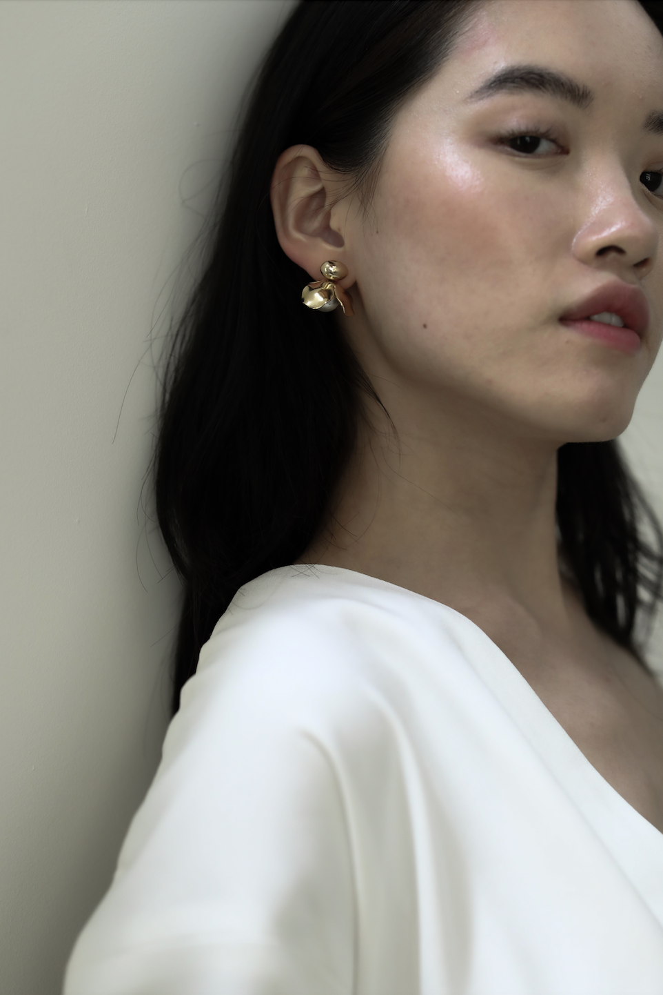 Rowan Flower + Pearl Drop Earrings - Sale