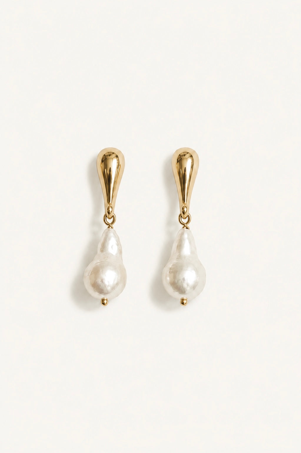 Oryann Sculptural Pearl Drop Earrings