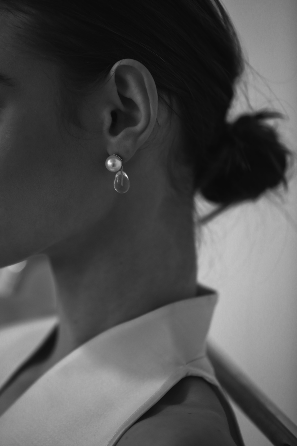 ガラス×パールドロップ