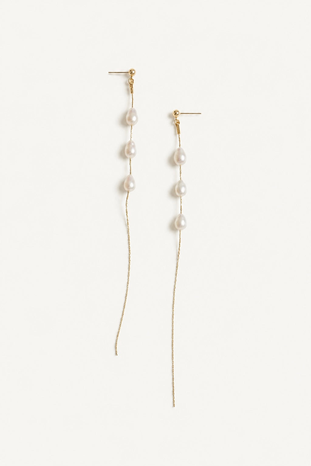 Perla Freshwater Pearl Strand Earrings – Full