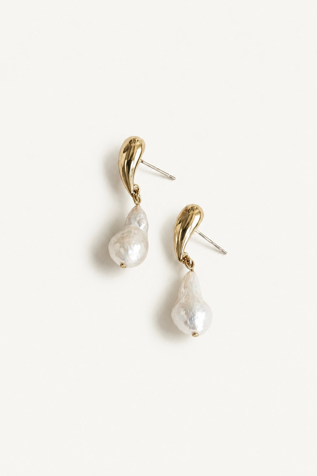 Oryann Sculptural Pearl Drop Earrings
