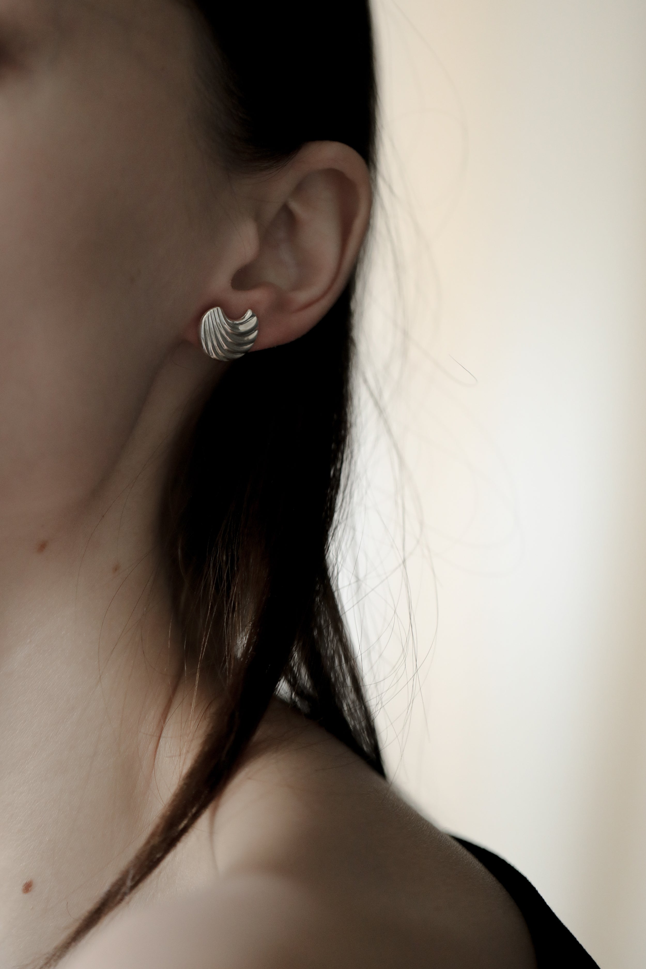 Current Sculptural Stud Earrings