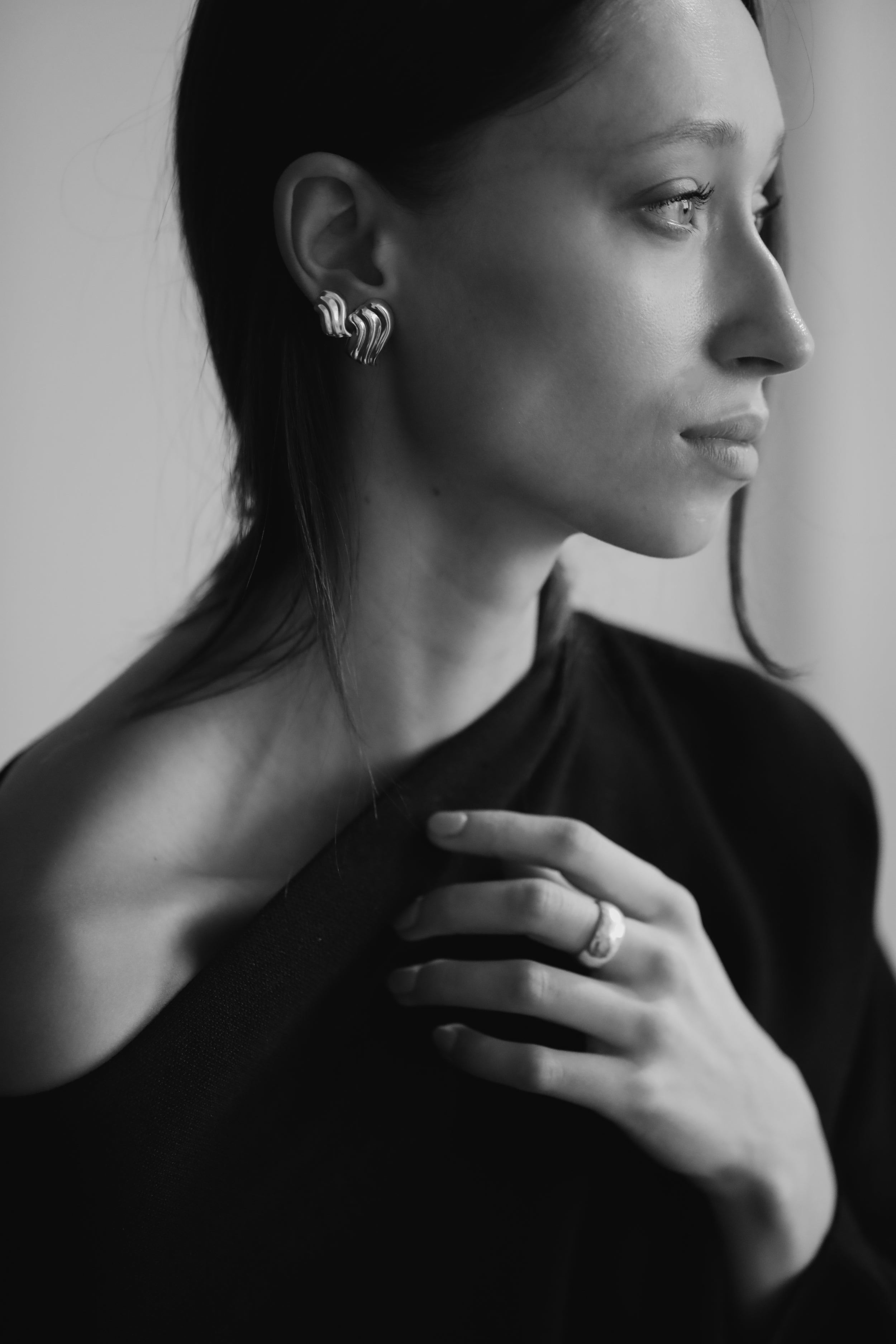 Drift Sculptural Earring Stud Set