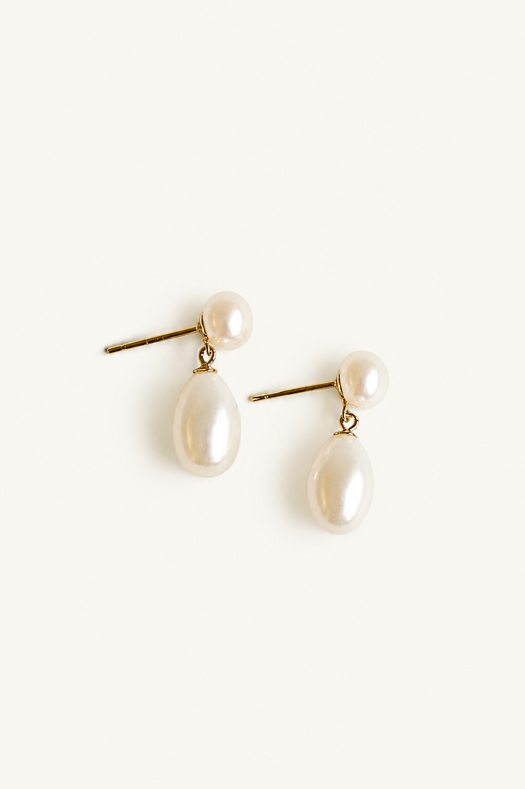 Freshwater Pearl Double Drop Earrings - Sale