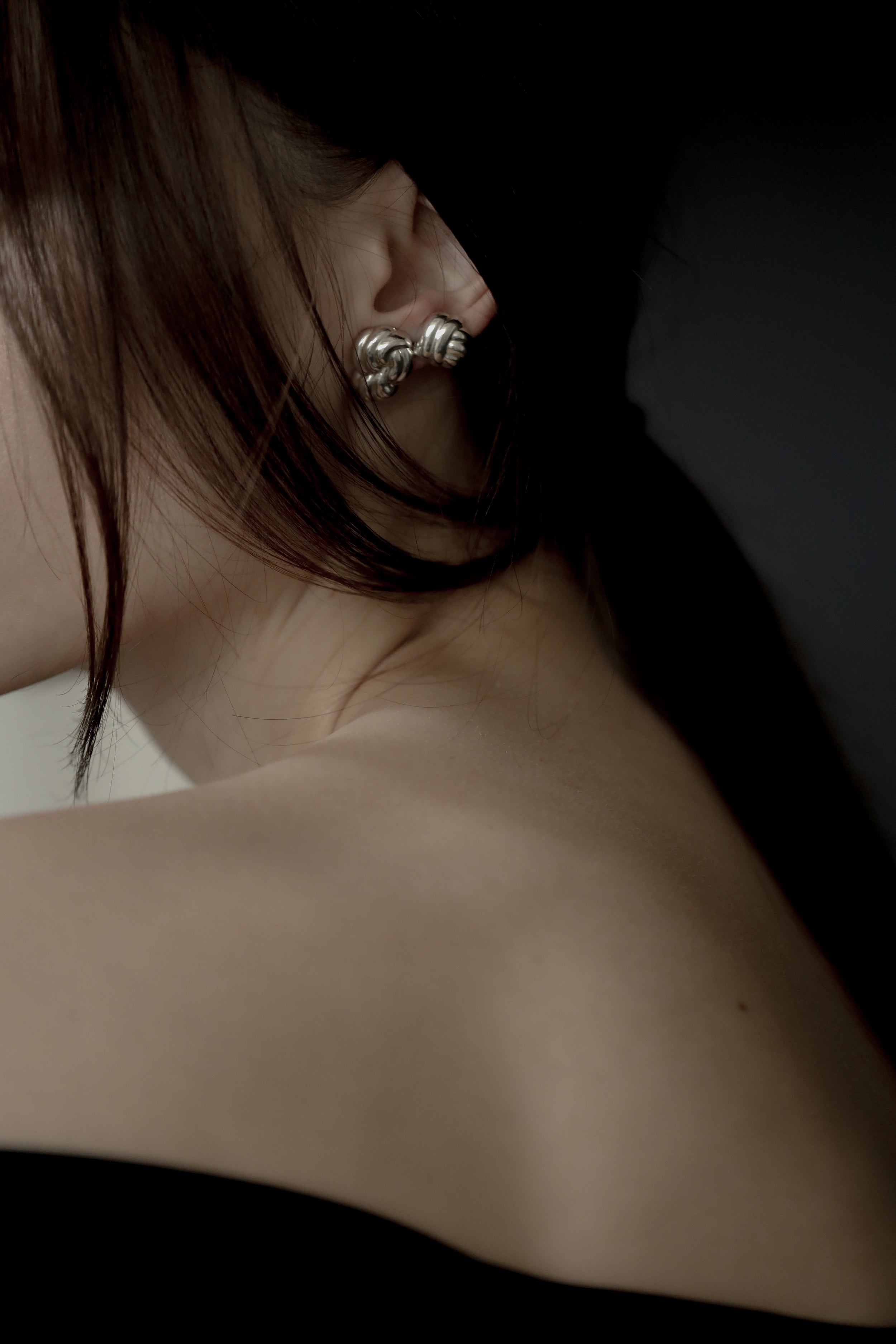 Knotwork Sculptural Stud Earring Set