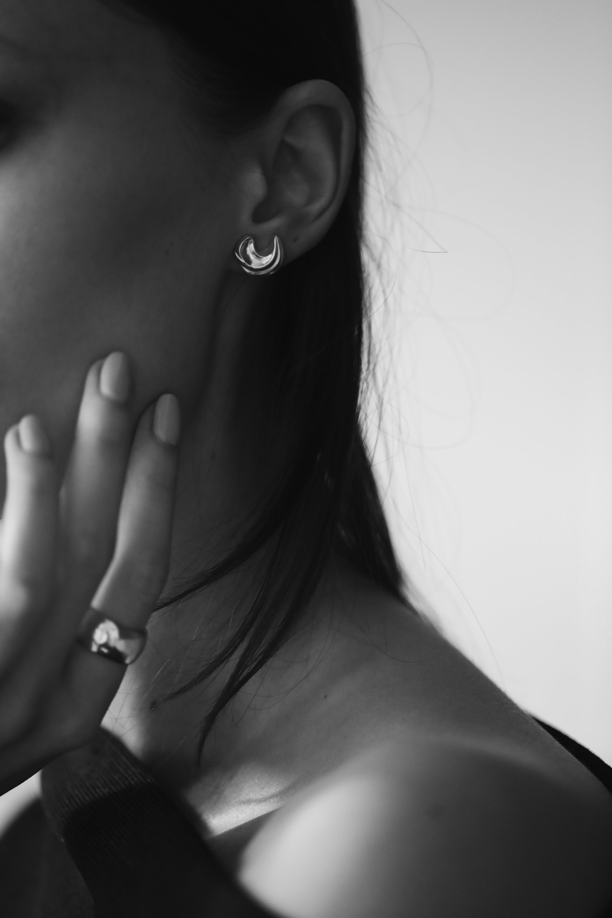 Wave Sculptural Stud Earrings