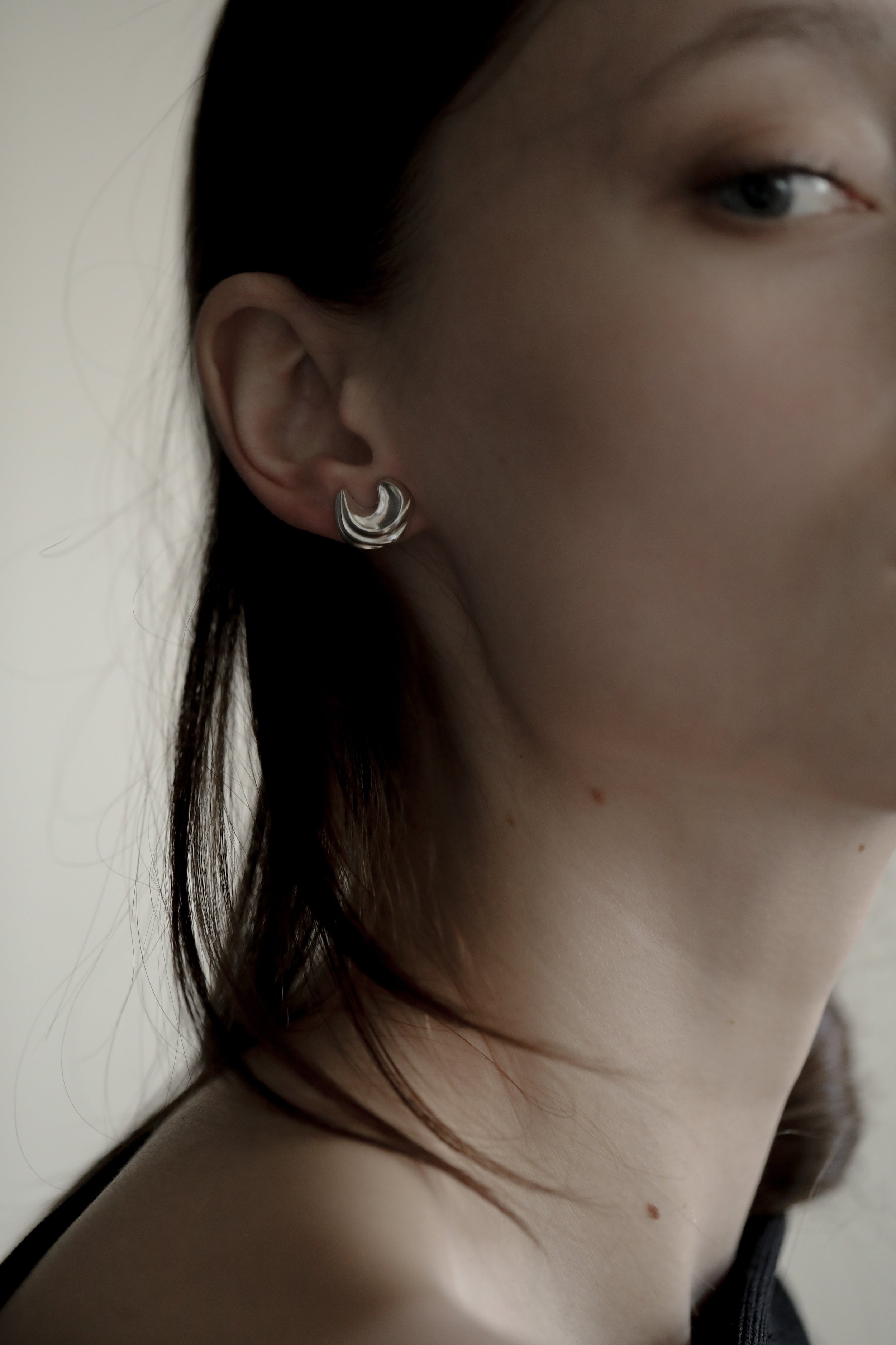 Wave Sculptural Stud Earrings