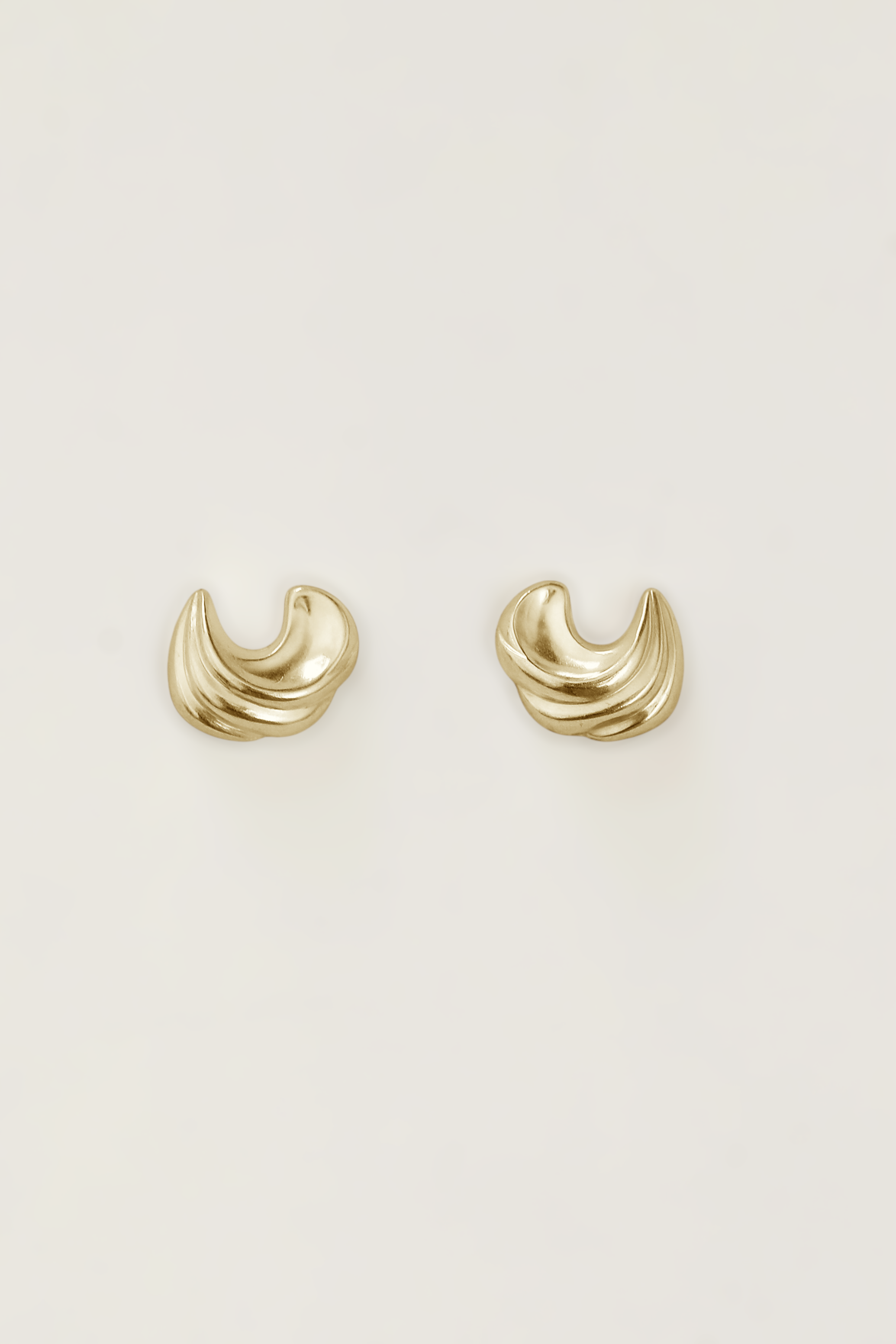 Wave Sculptural Stud Earrings