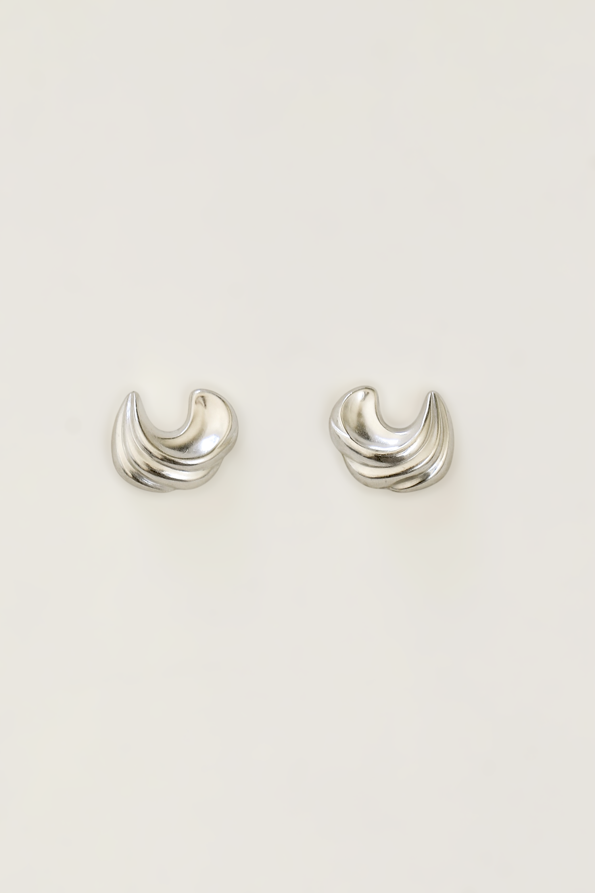 Wave Sculptural Stud Earrings