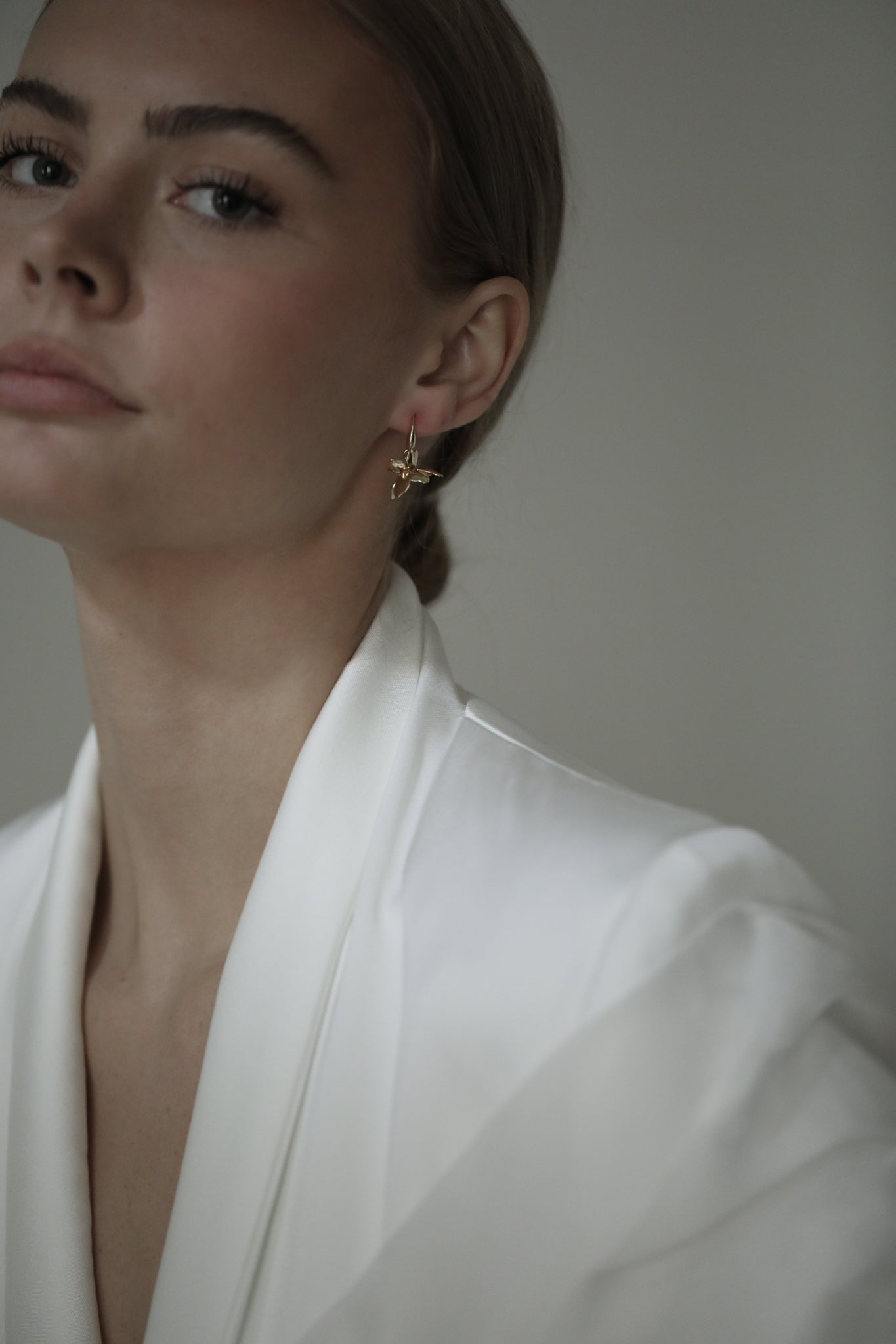 Floral Abstract Drop Earrings - Sale