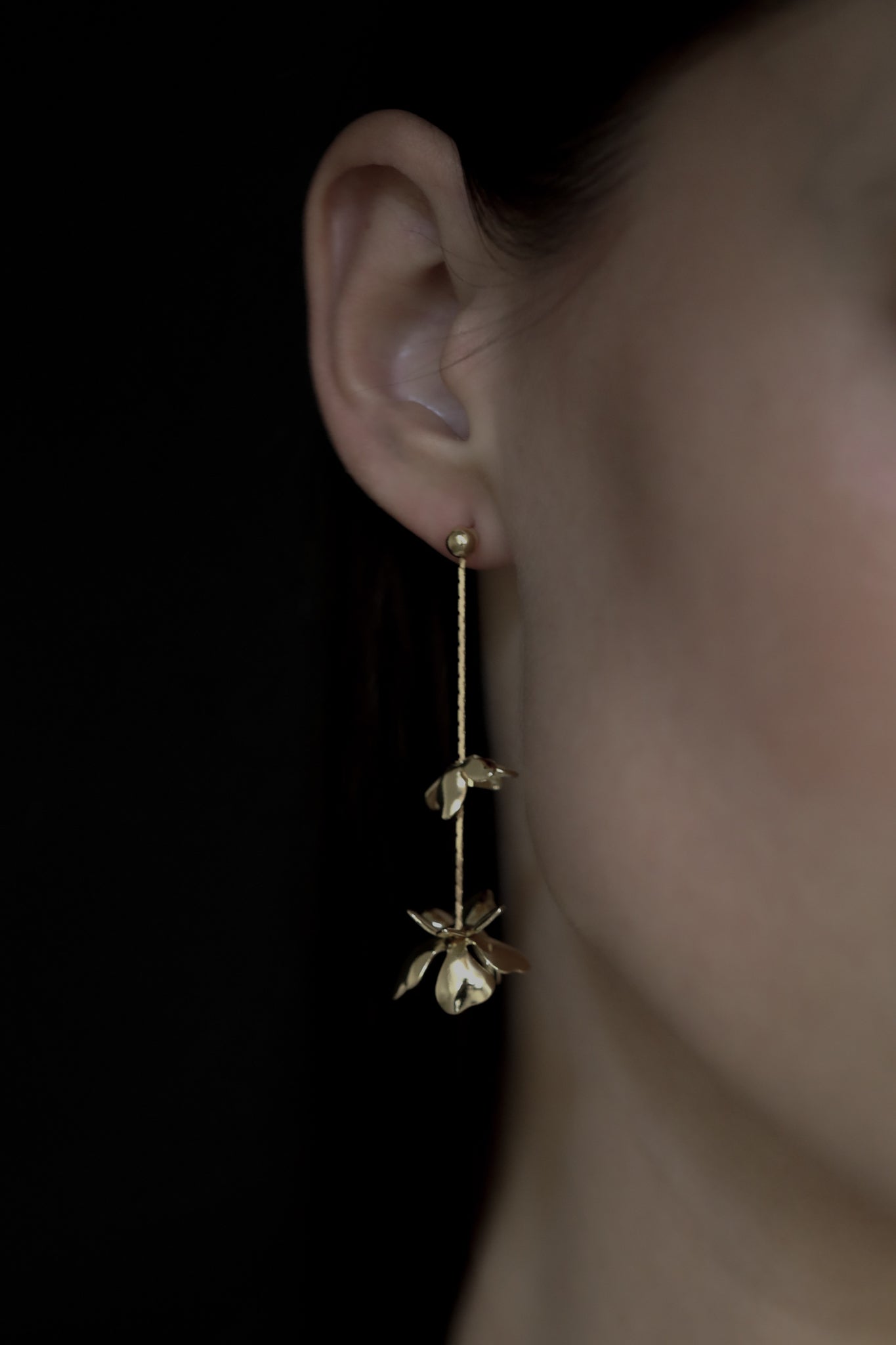 Floral 2:1 Abstract Strand Earrings - Sale