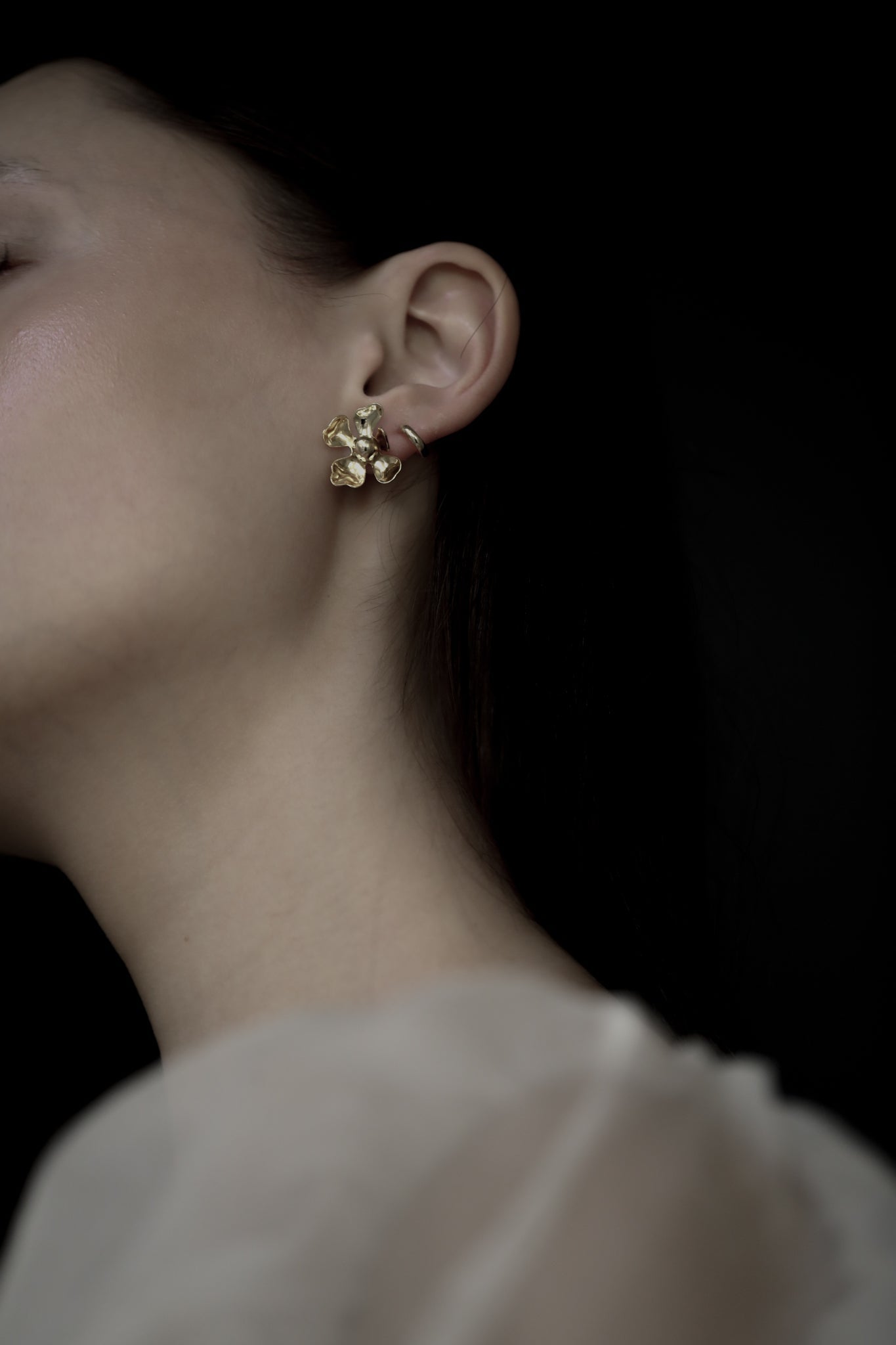 Floral 2:1 Abstract Stud Earrings - Sale