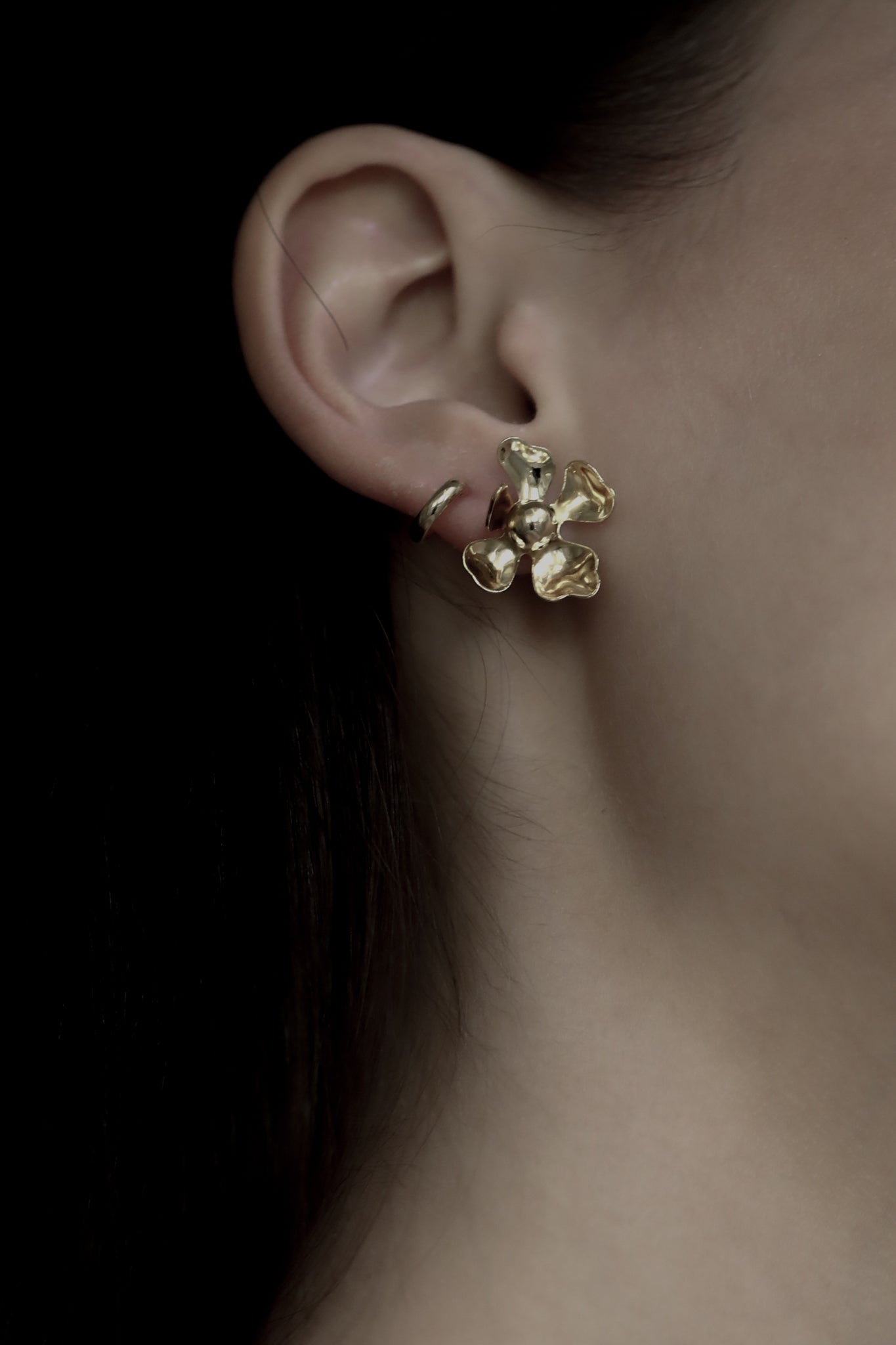 Floral 2:1 Abstract Stud Earrings - Sale