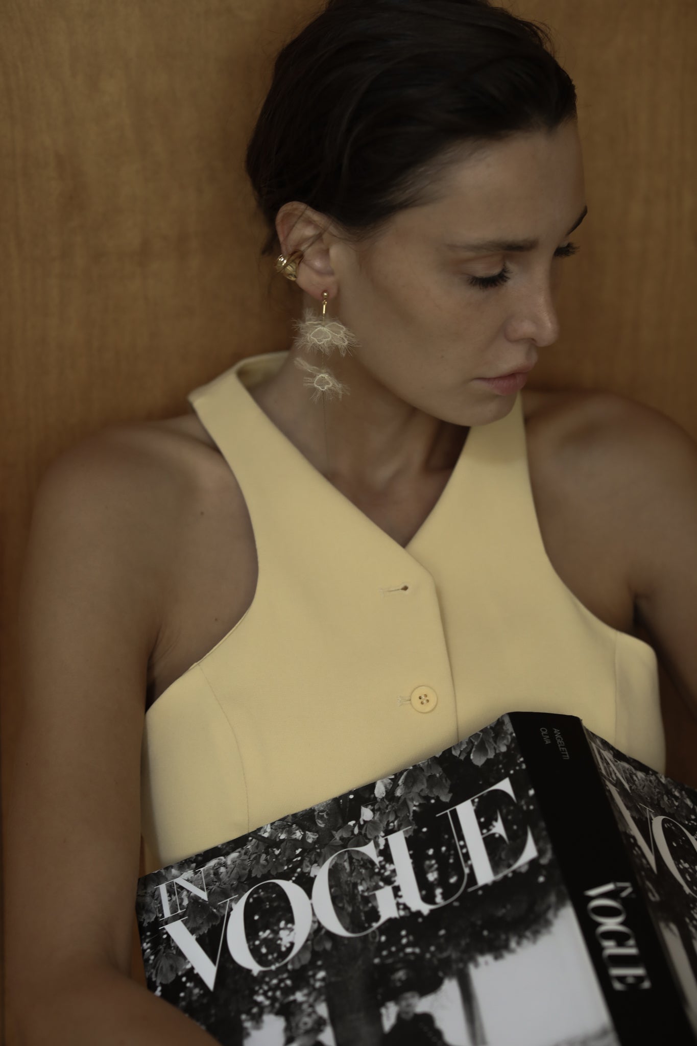 Adina Strand Earrings - Butter
