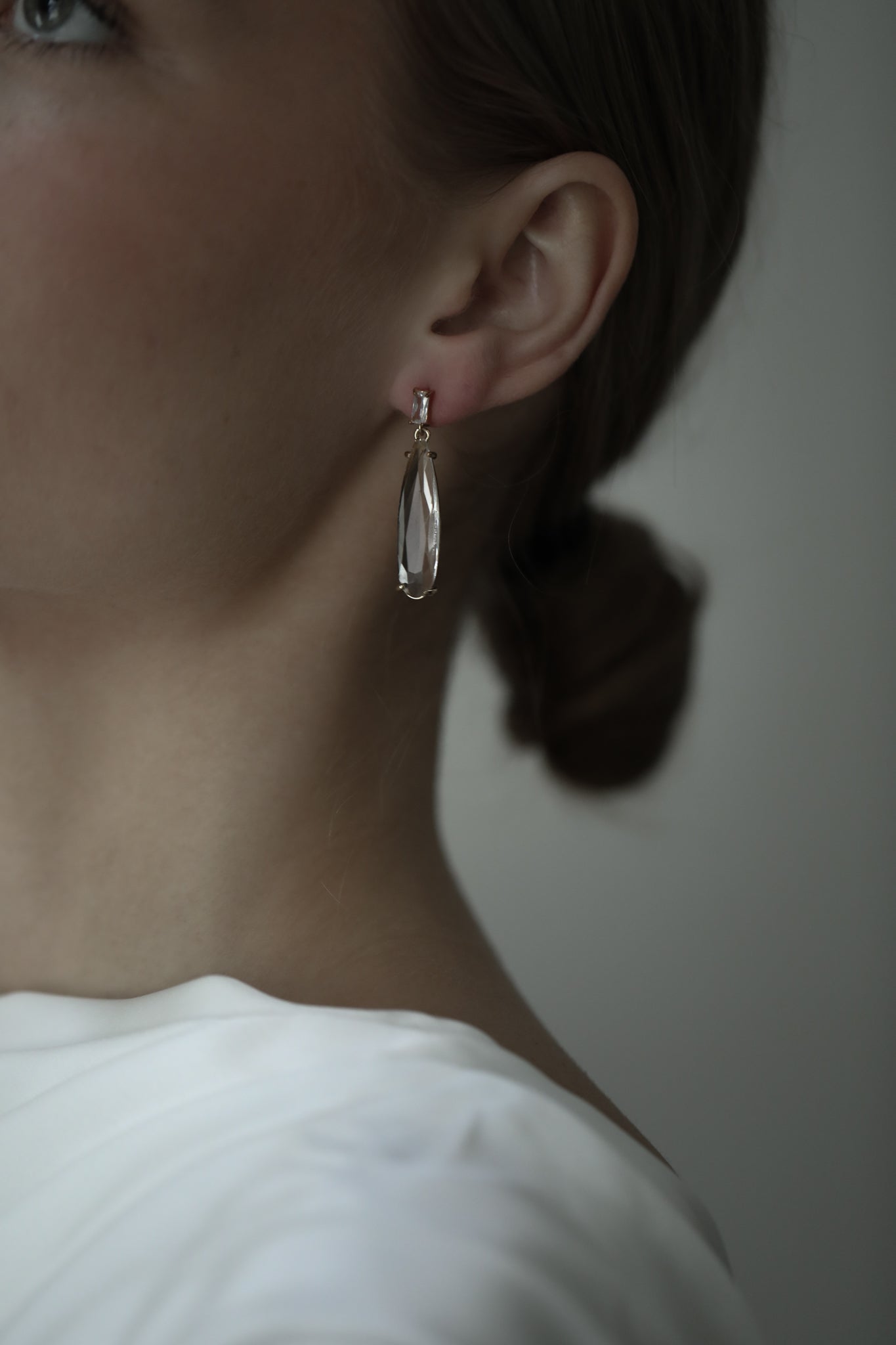 Baguette Dewdrop Earring - Sale