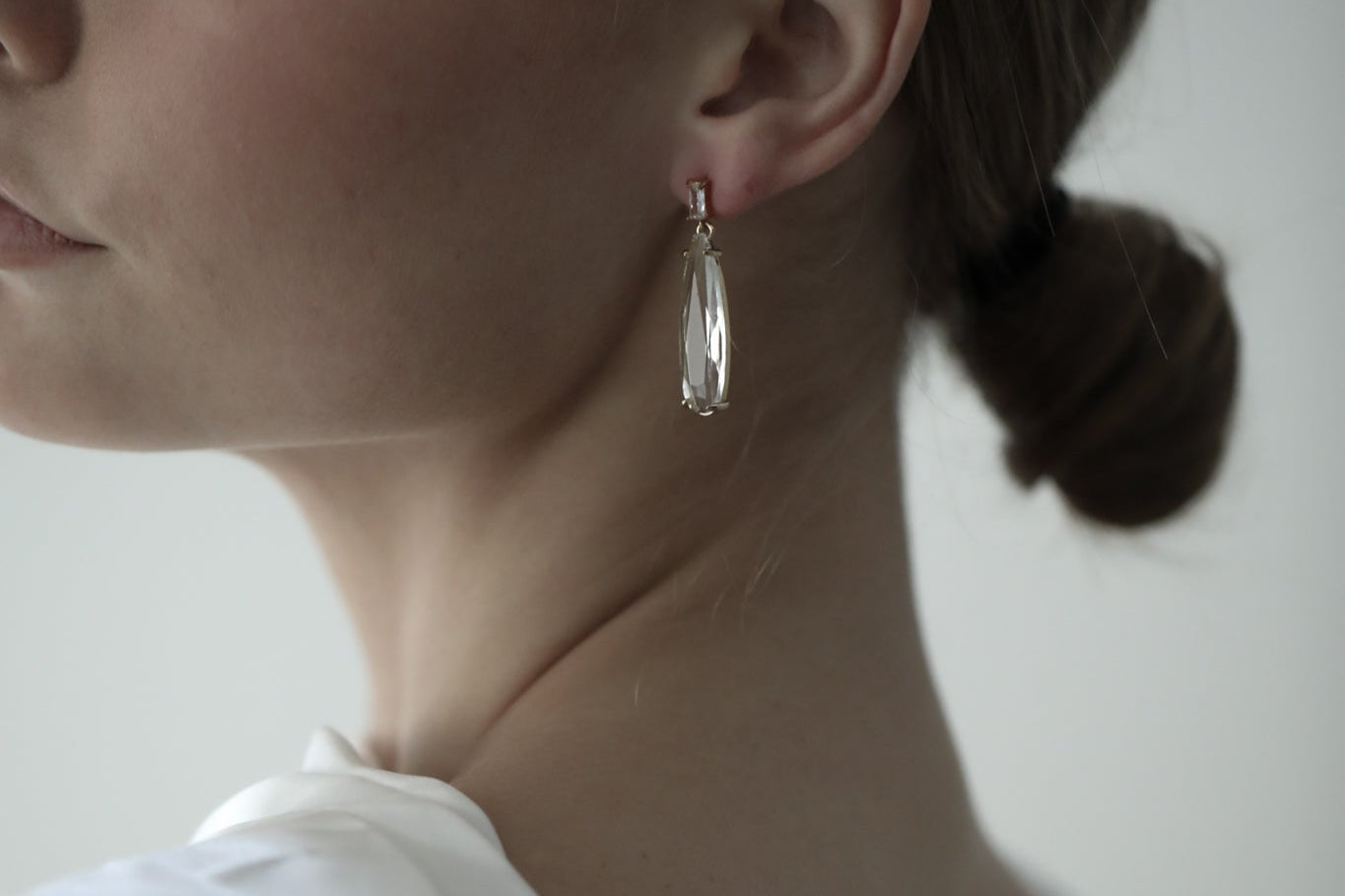 Baguette Dewdrop Earring - Sale