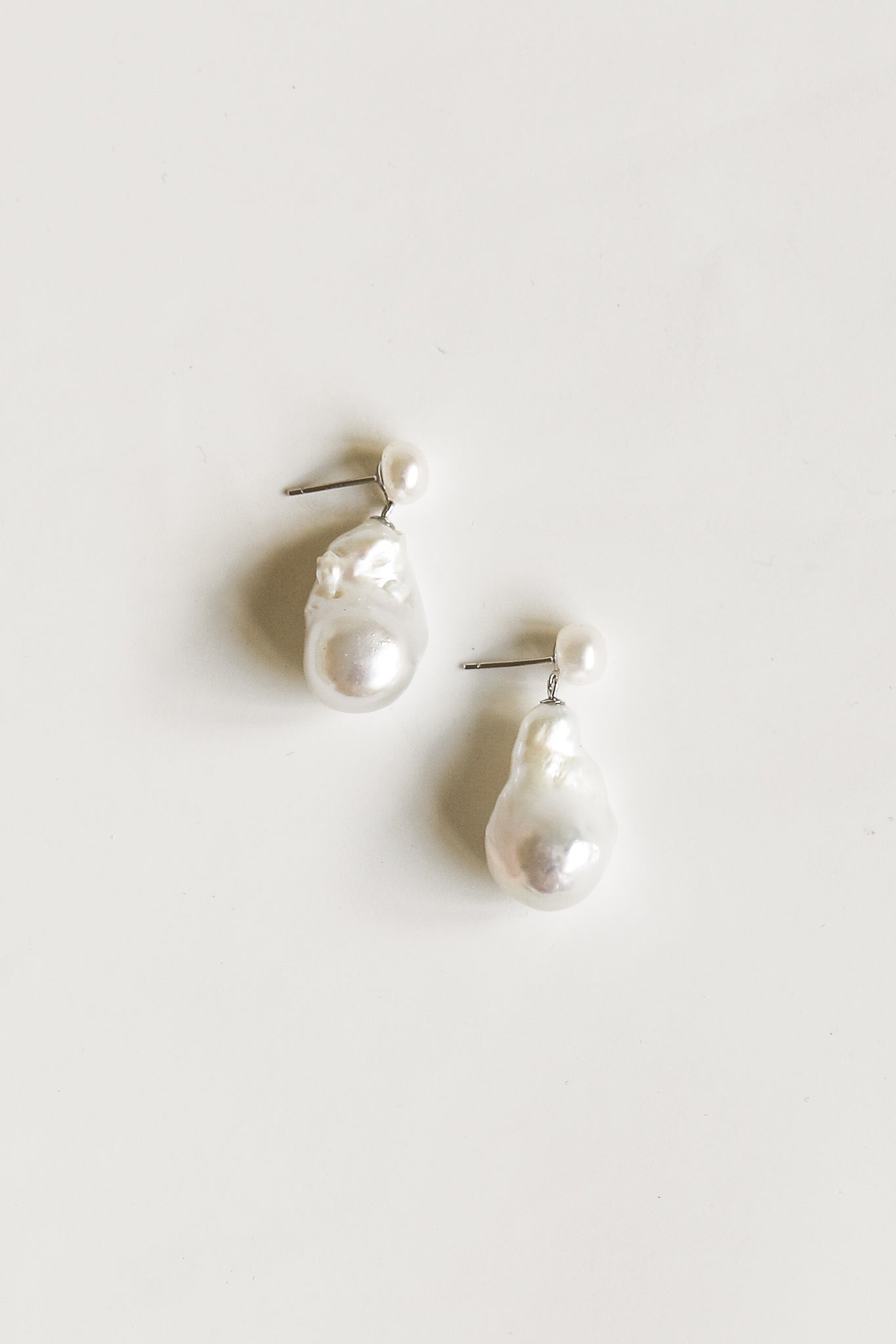 Baroque Pearl Drop Earrings - Sale