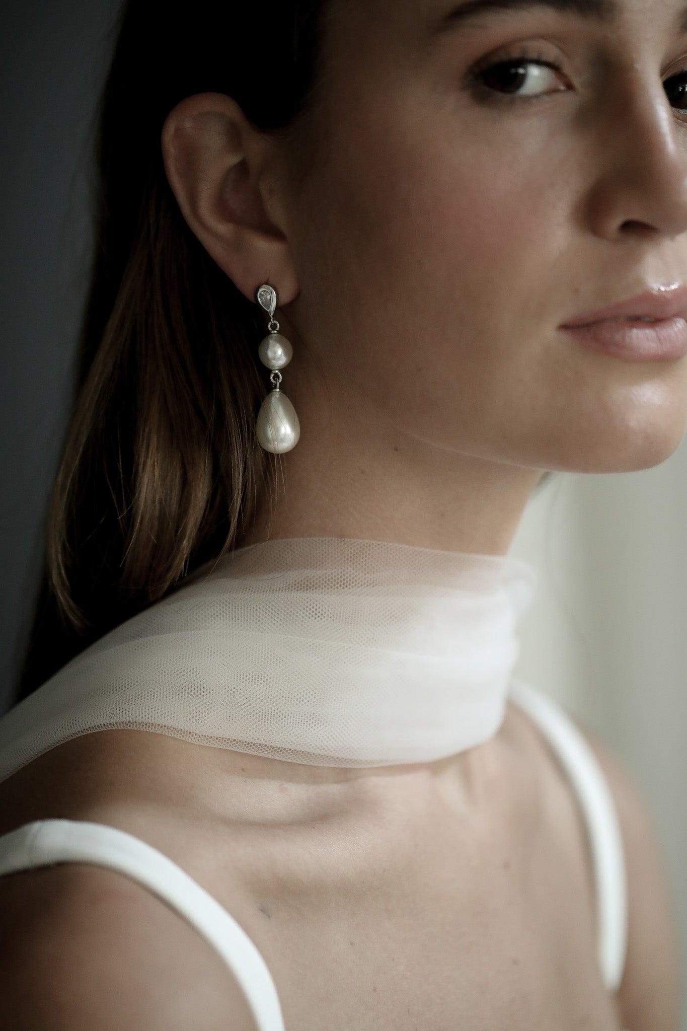 Bezel Pearl Triple Drop - Sale