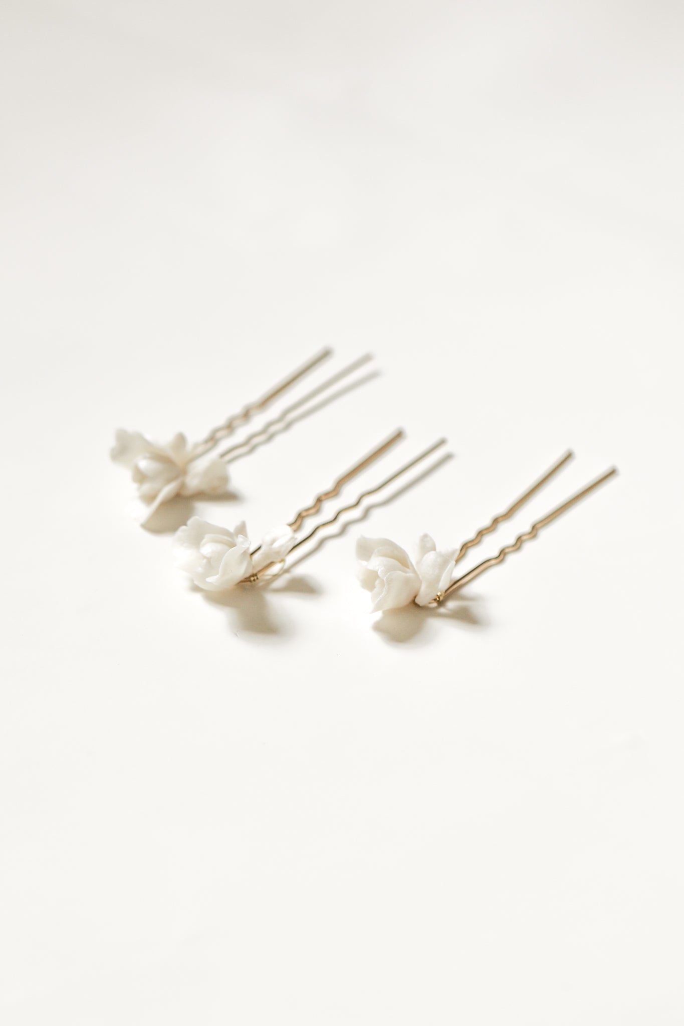 Photo of the Blossom hairpin trio by AB Ellie on white background
