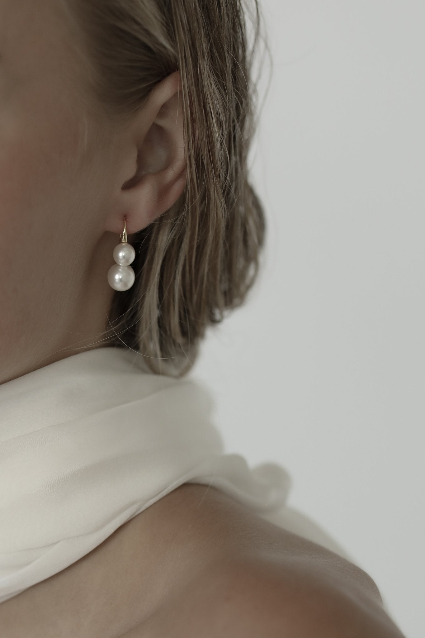 Double Pearl Cooper Drop - Sale