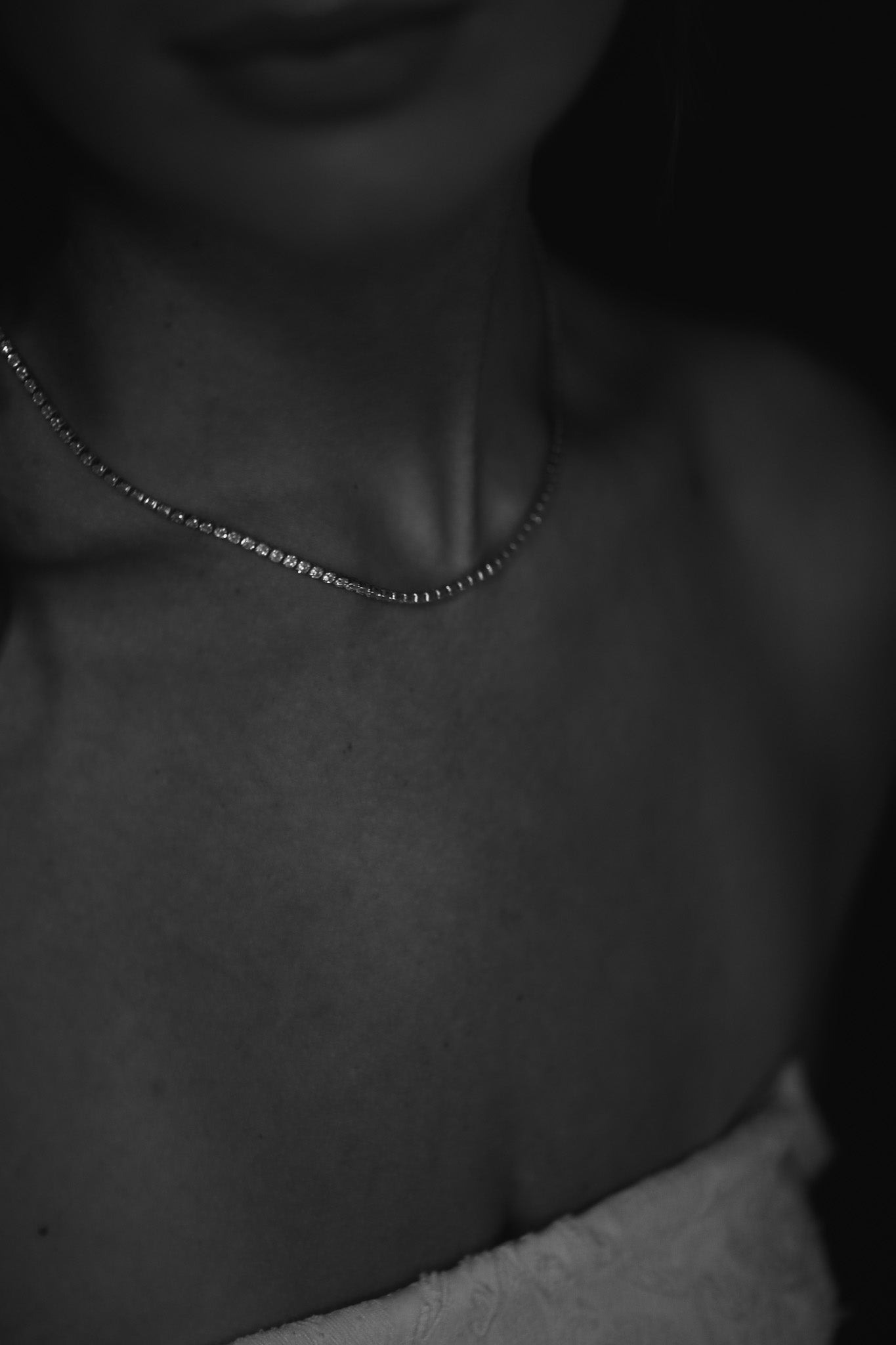 Dainty Crystal Tennis Necklace - Sale