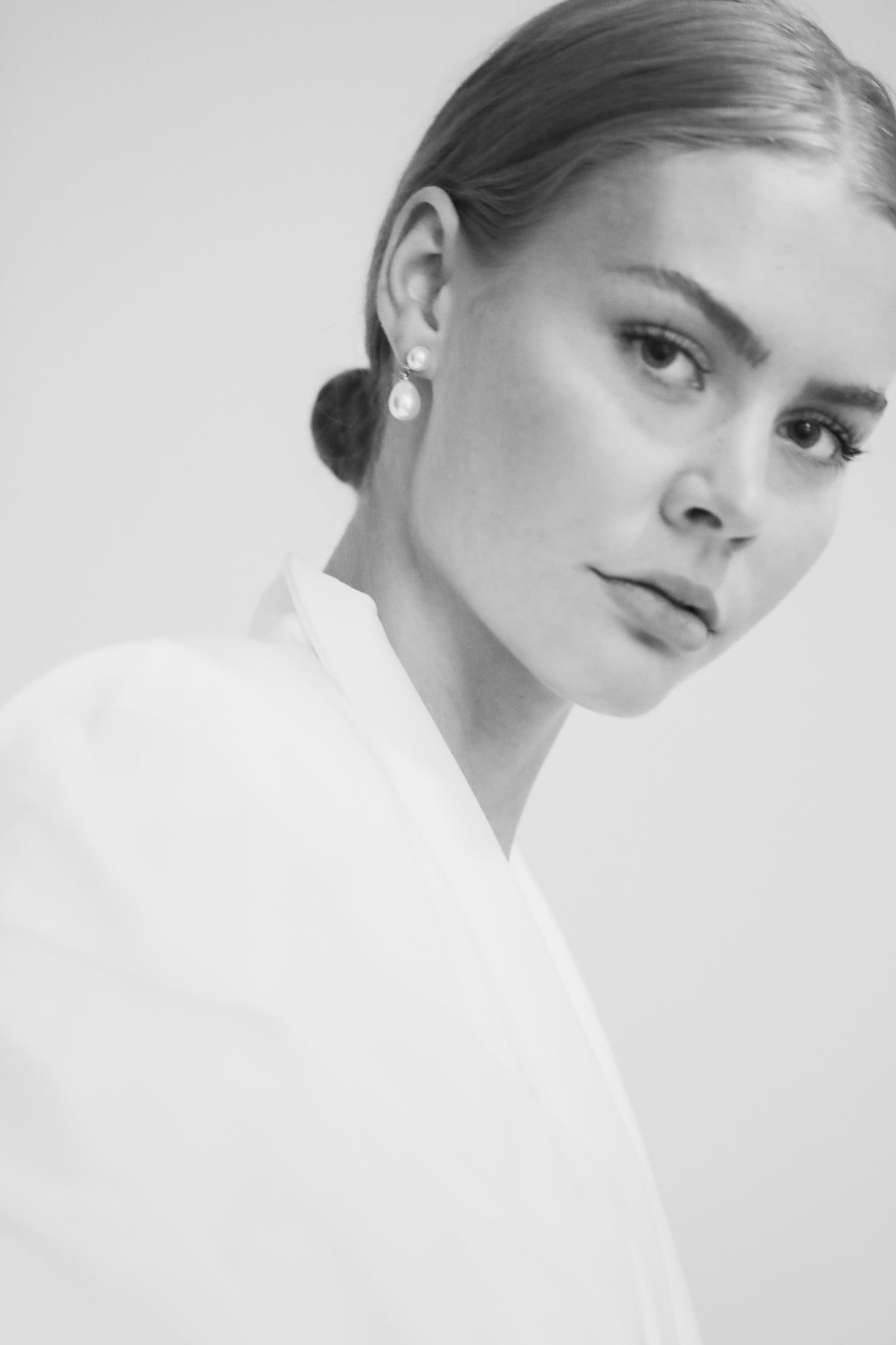 Pearl Double Drop Earrings - Sale