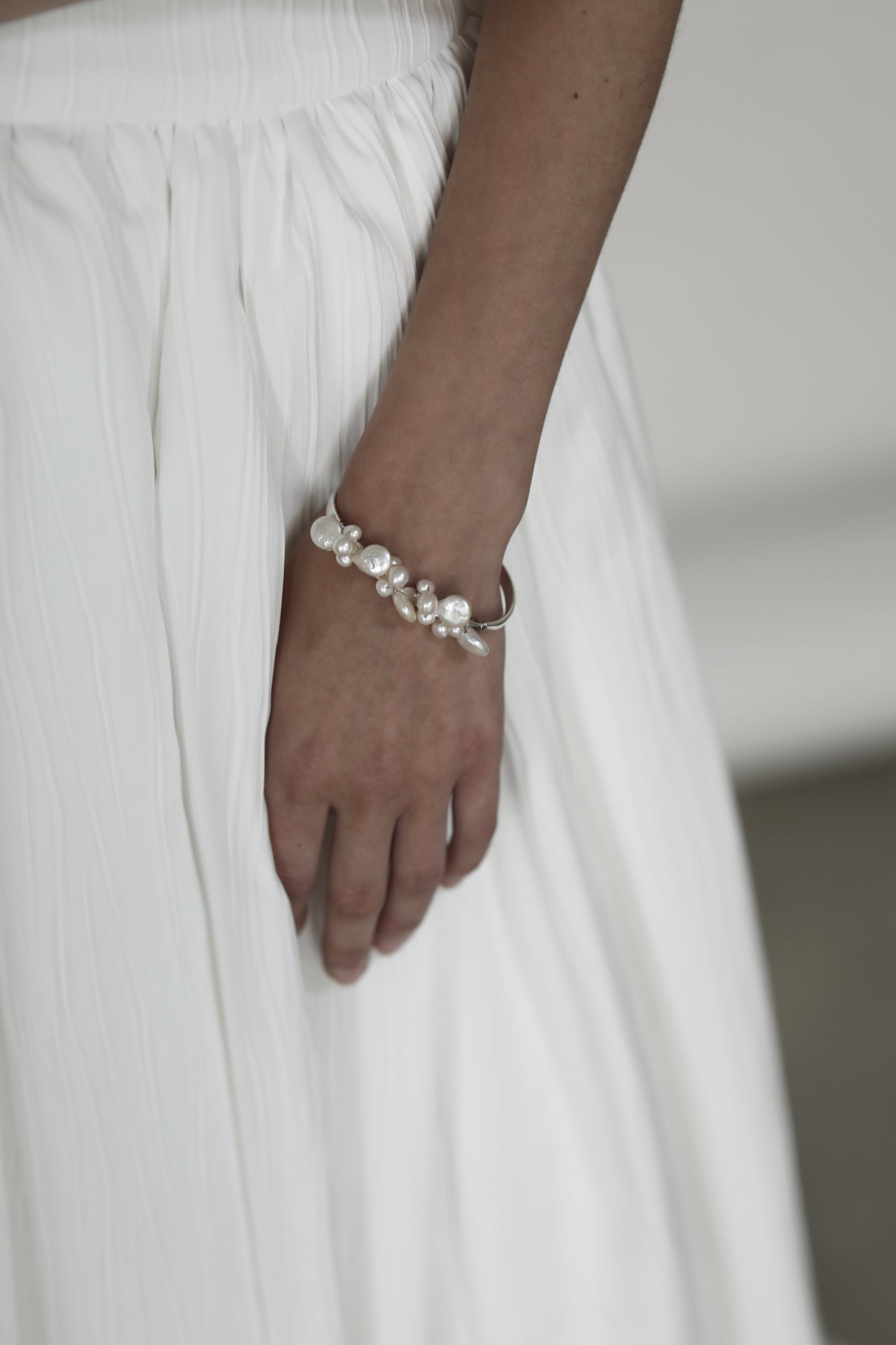 Freshwater Pearl Cluster Cuff - Sale