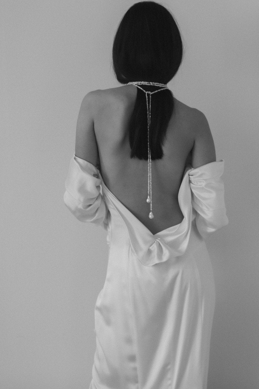 Freshwater Pearl Keshi Wrap Necklace