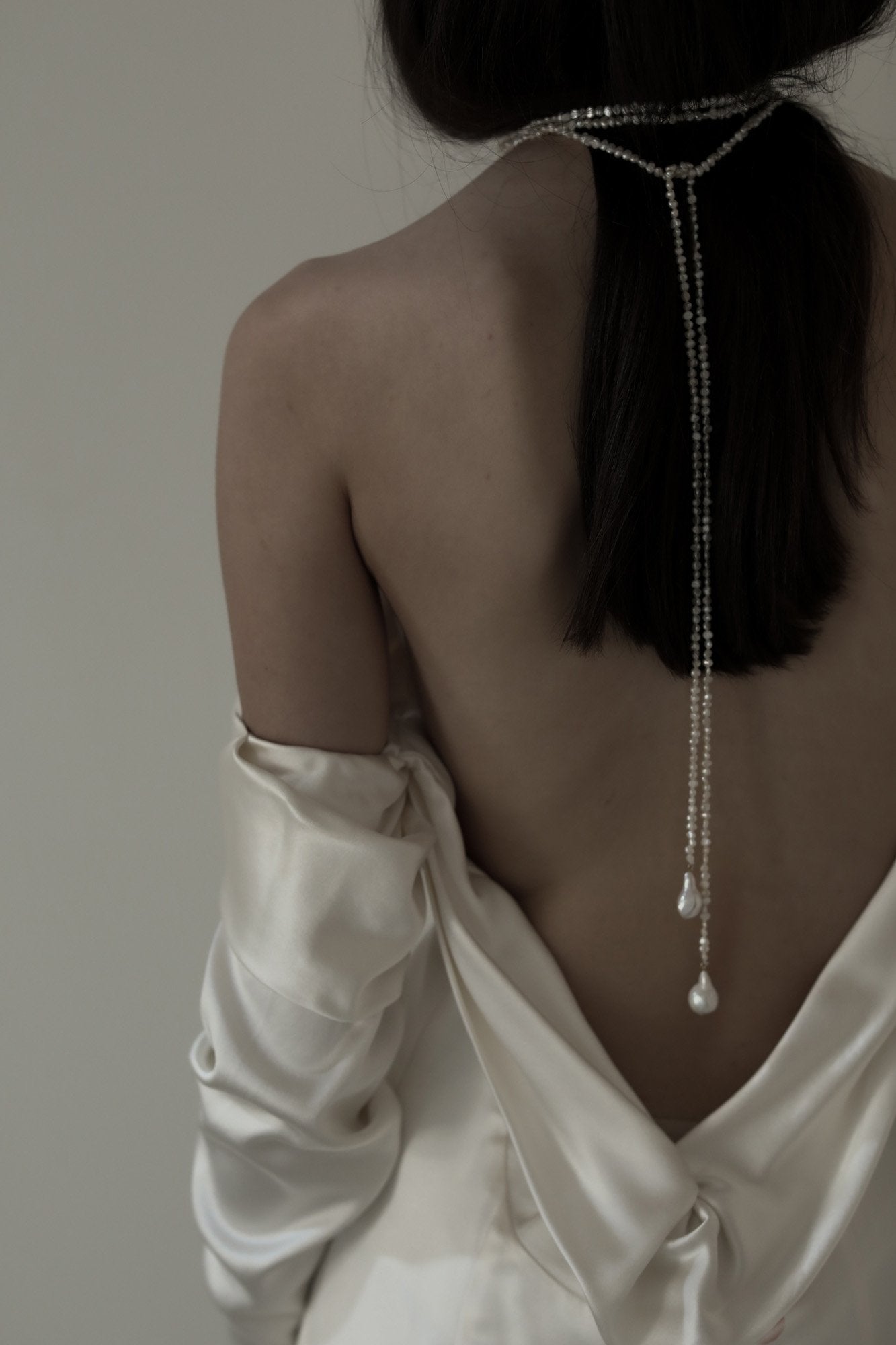 Freshwater Pearl Keshi Wrap Necklace
