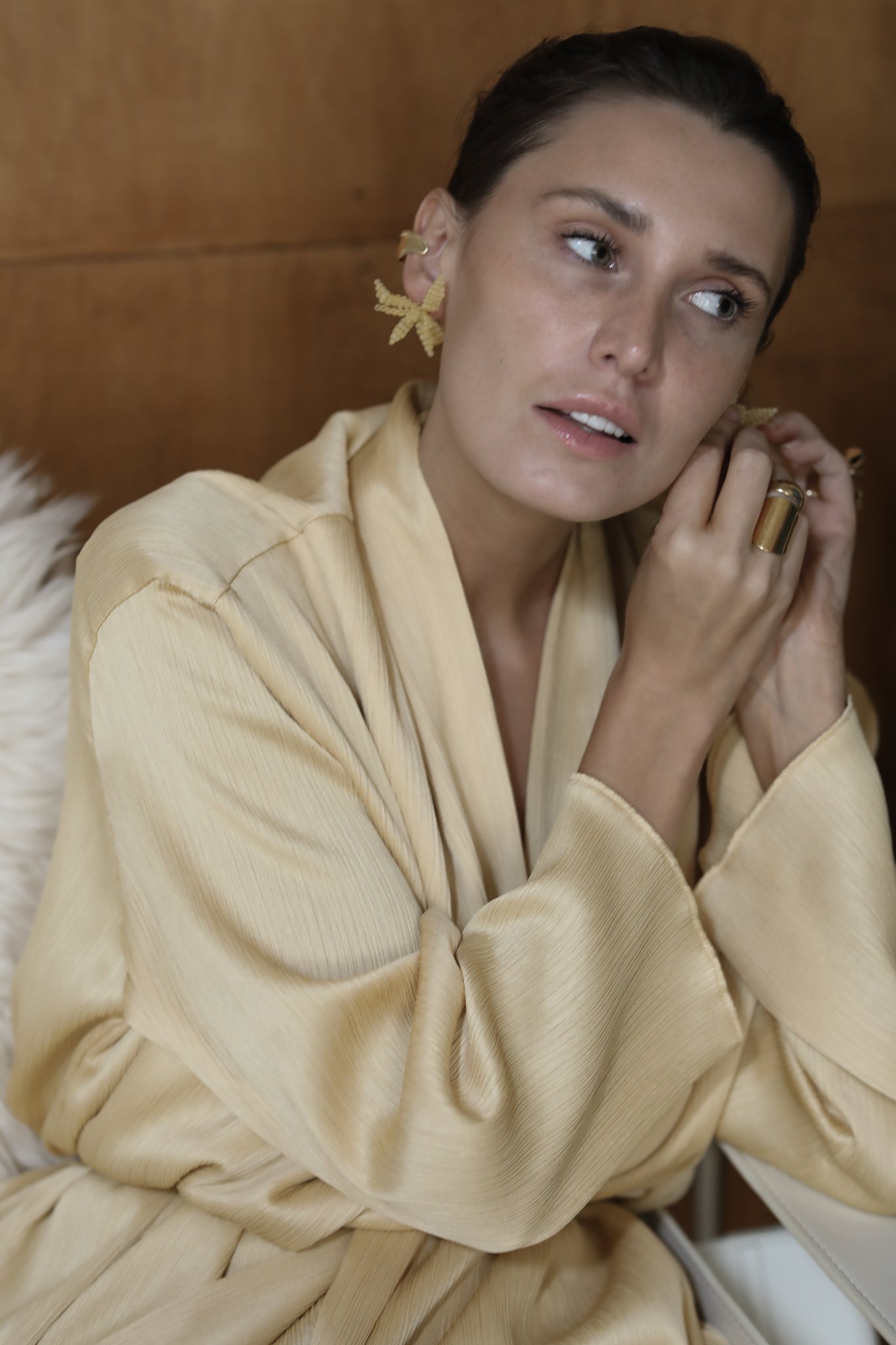 Hayden Stud Earrings - Butter