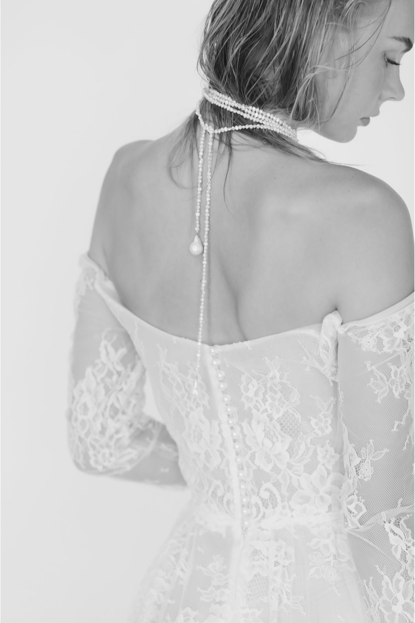 Freshwater Pearl Keshi Wrap Necklace