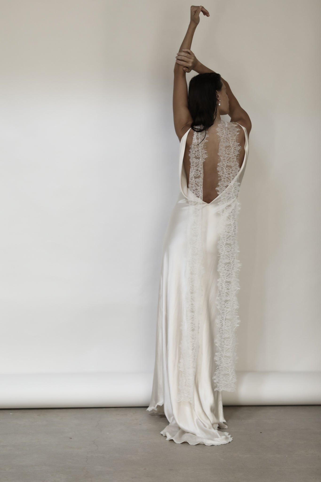 Wide Lace Necktie Wedding Necklace | Bridal Lace Necklace