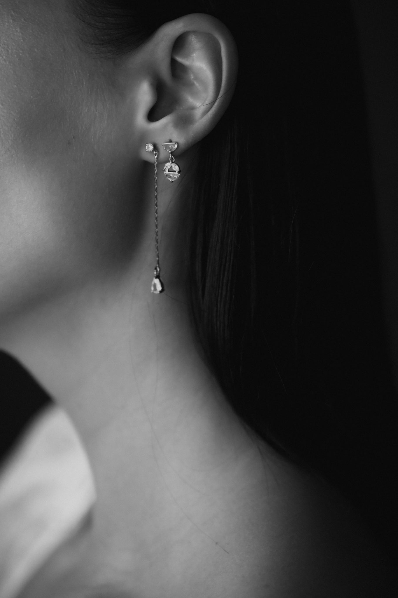 Micro Glass Drop Earrings - Sale