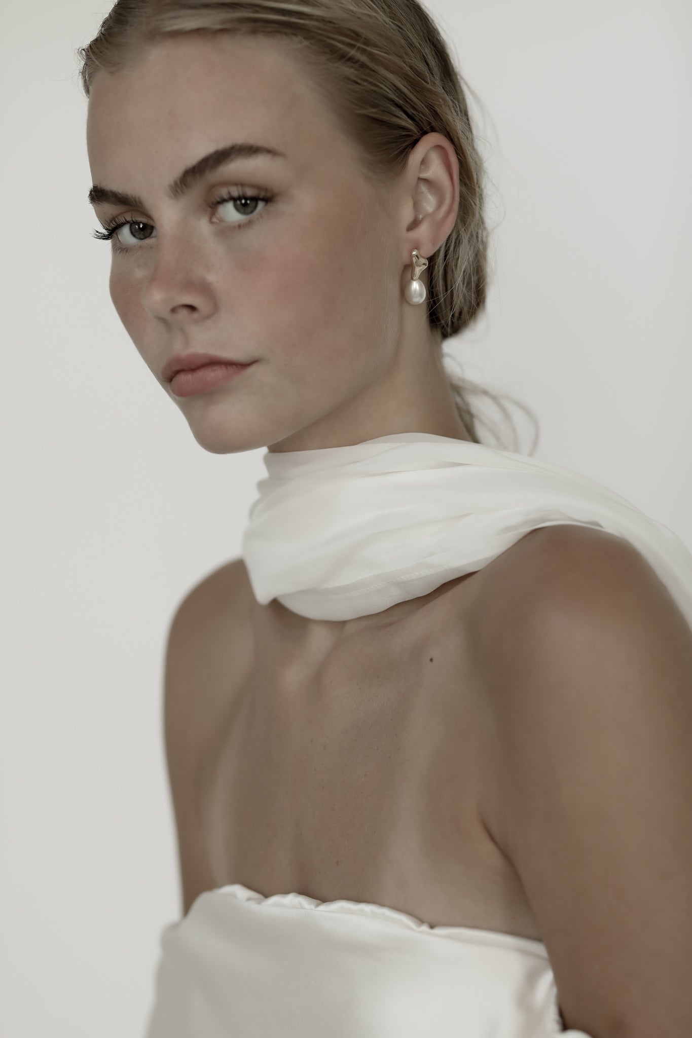 Mini Irregular Pearl Drop Earrings - Sale