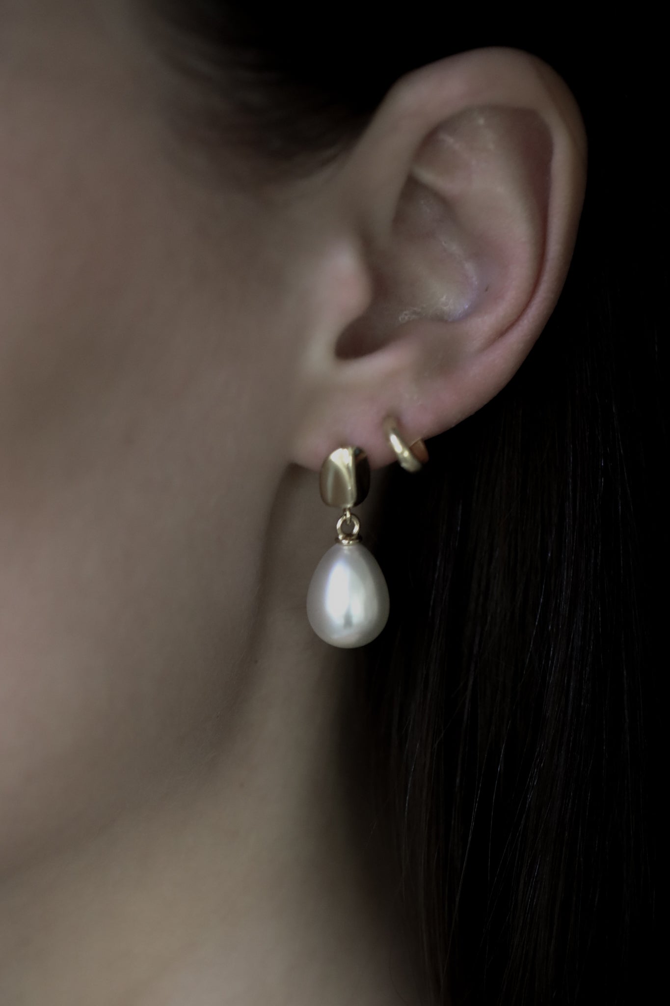 Orb Mini Pearl Drop Earrings - Sale