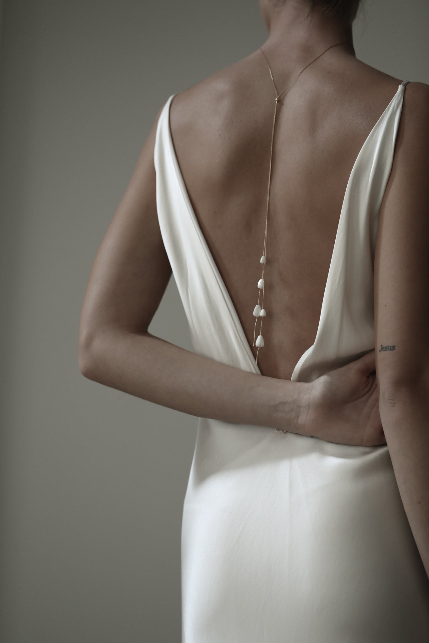 Mother Of Pearl Bolo Necklace